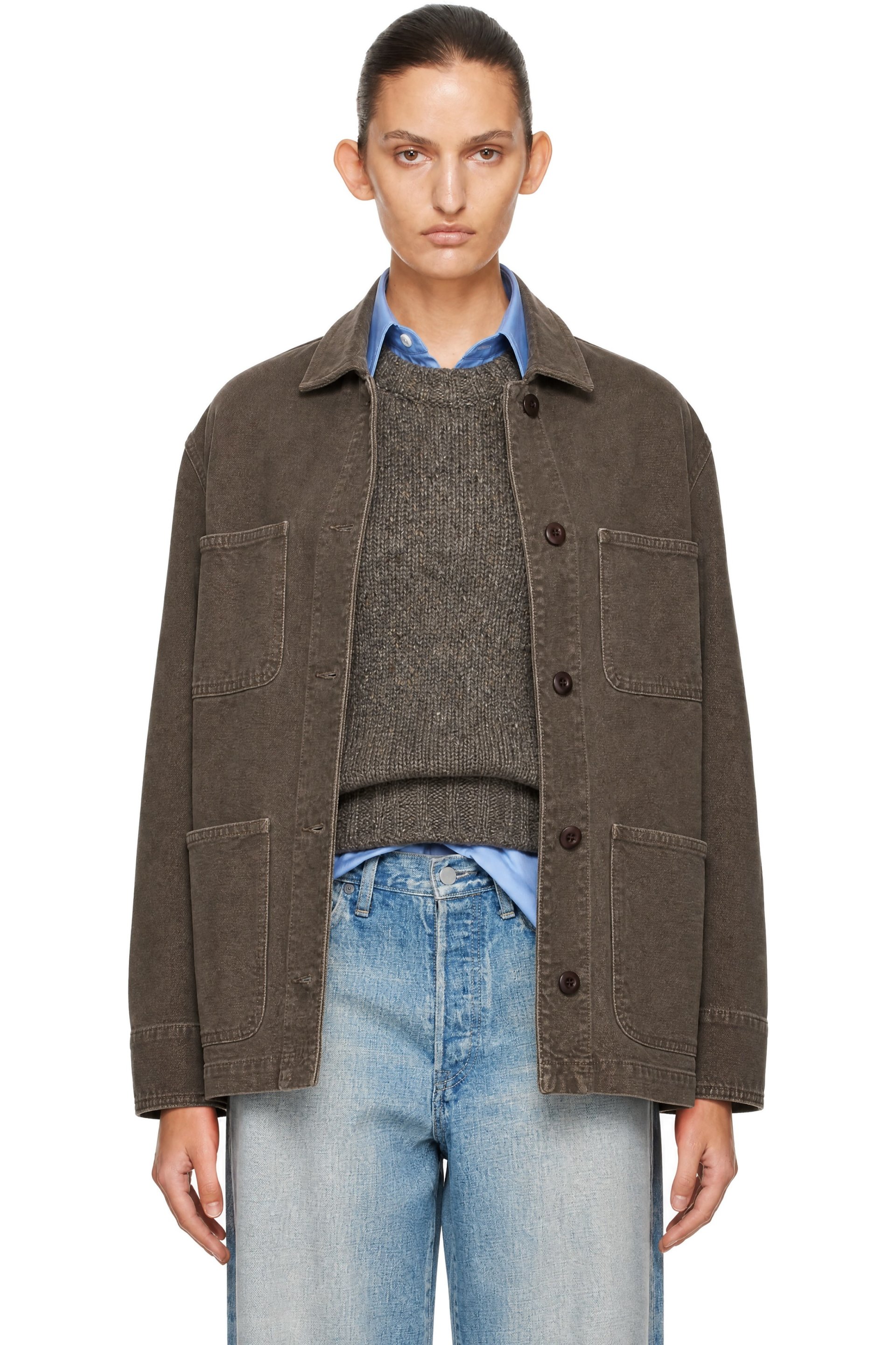 A.P.C. - Brown Mina Logo Jacket