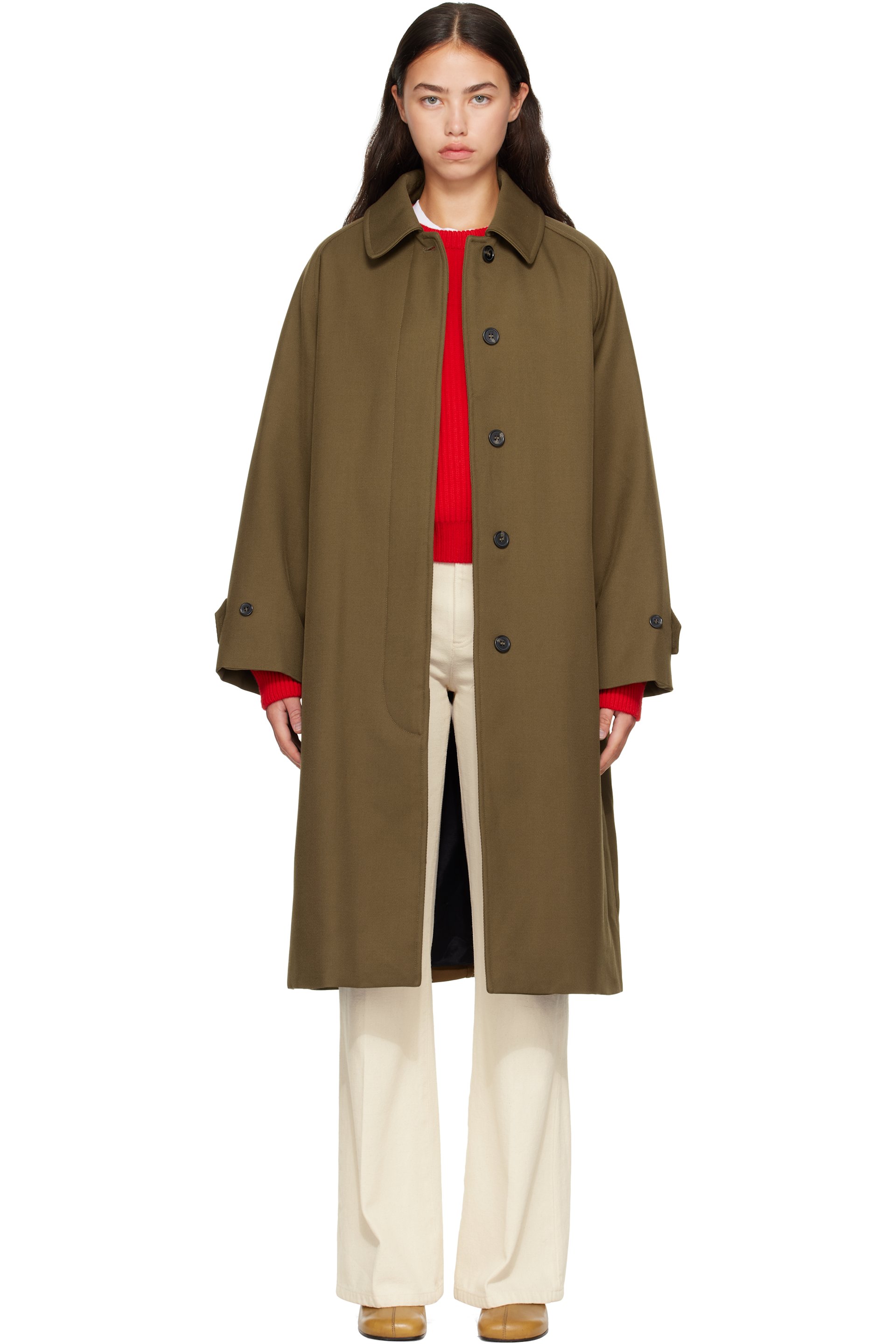 A.P.C. - Khaki Water-Repellent Wool Jacket