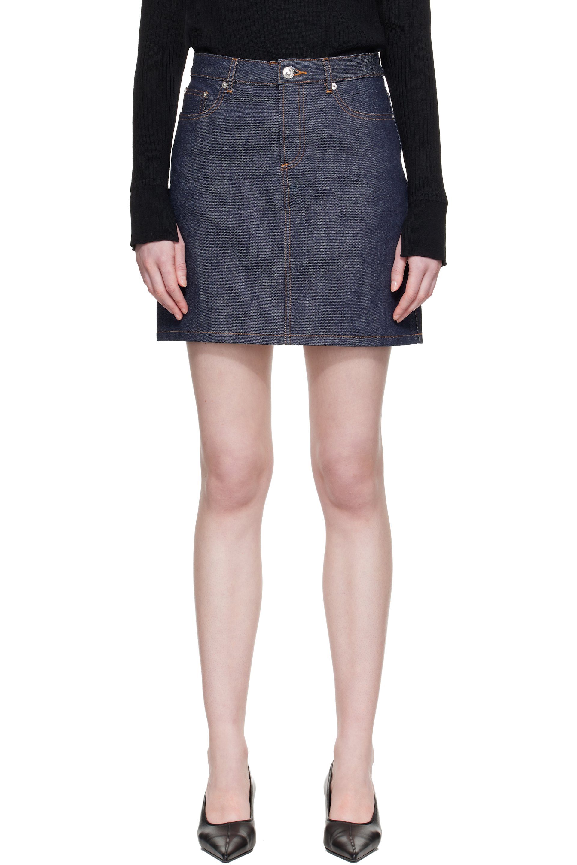 A.P.C. - Indigo Standard Denim Miniskirt