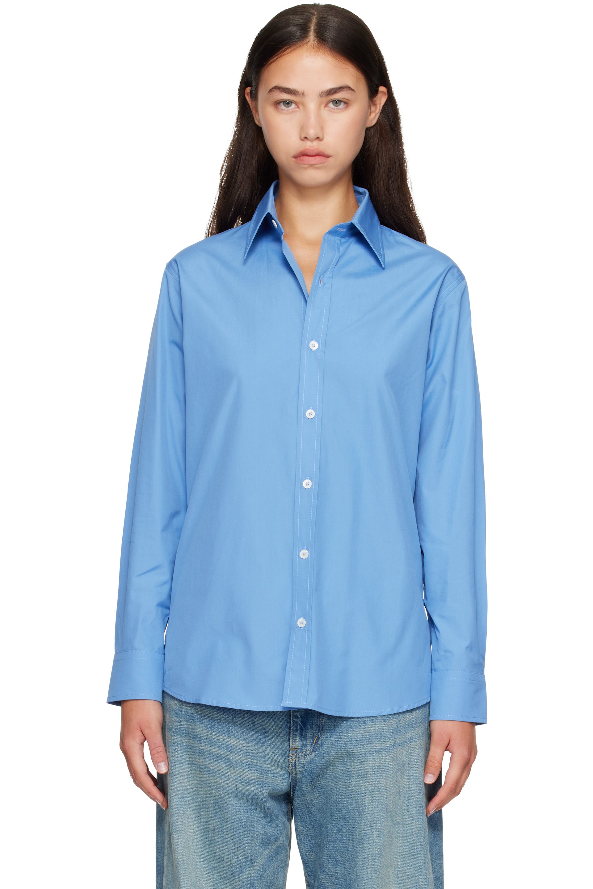 A.P.C. - Blue Kayla Shirt