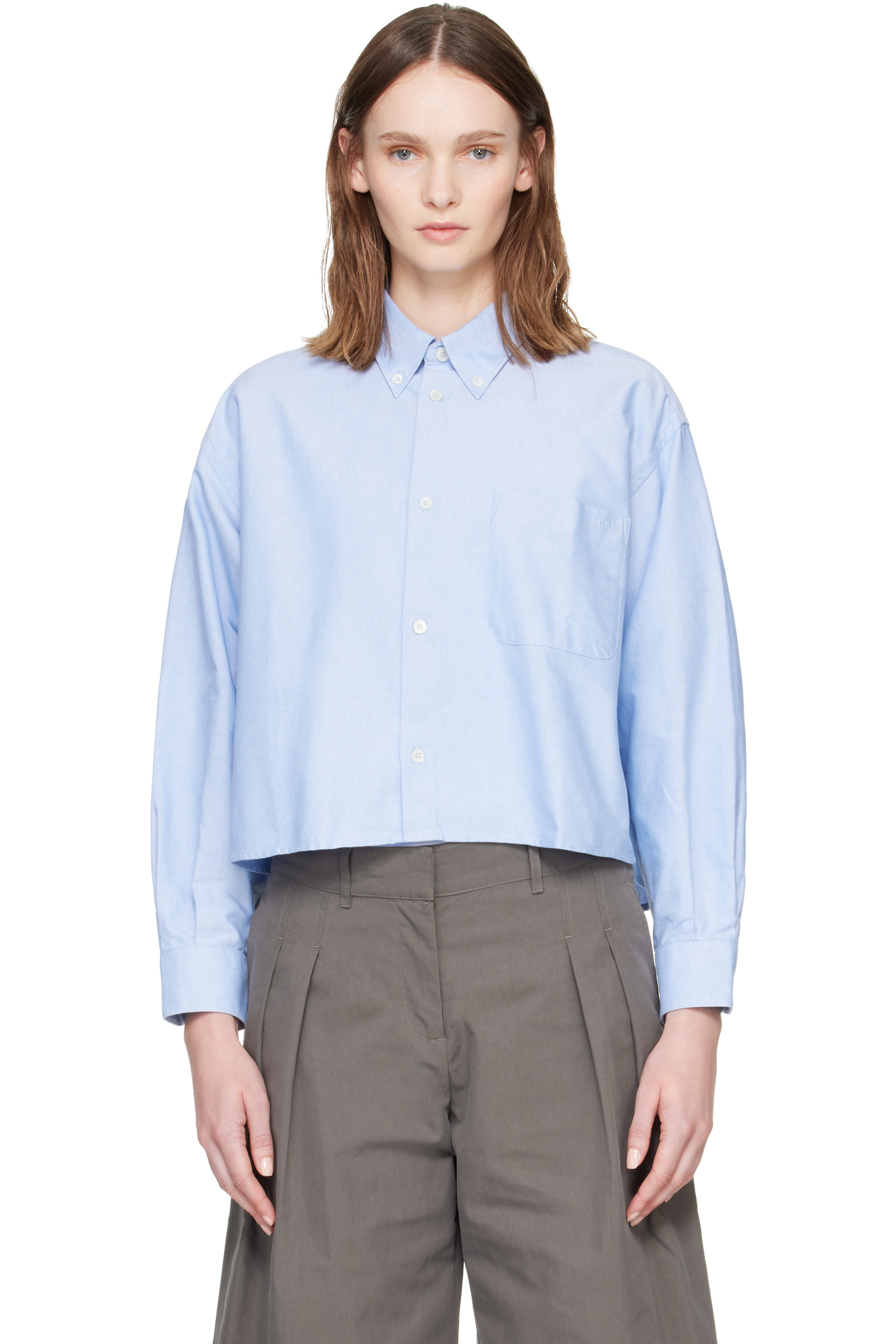 A.P.C. - Blue Sophia Logo Shirt