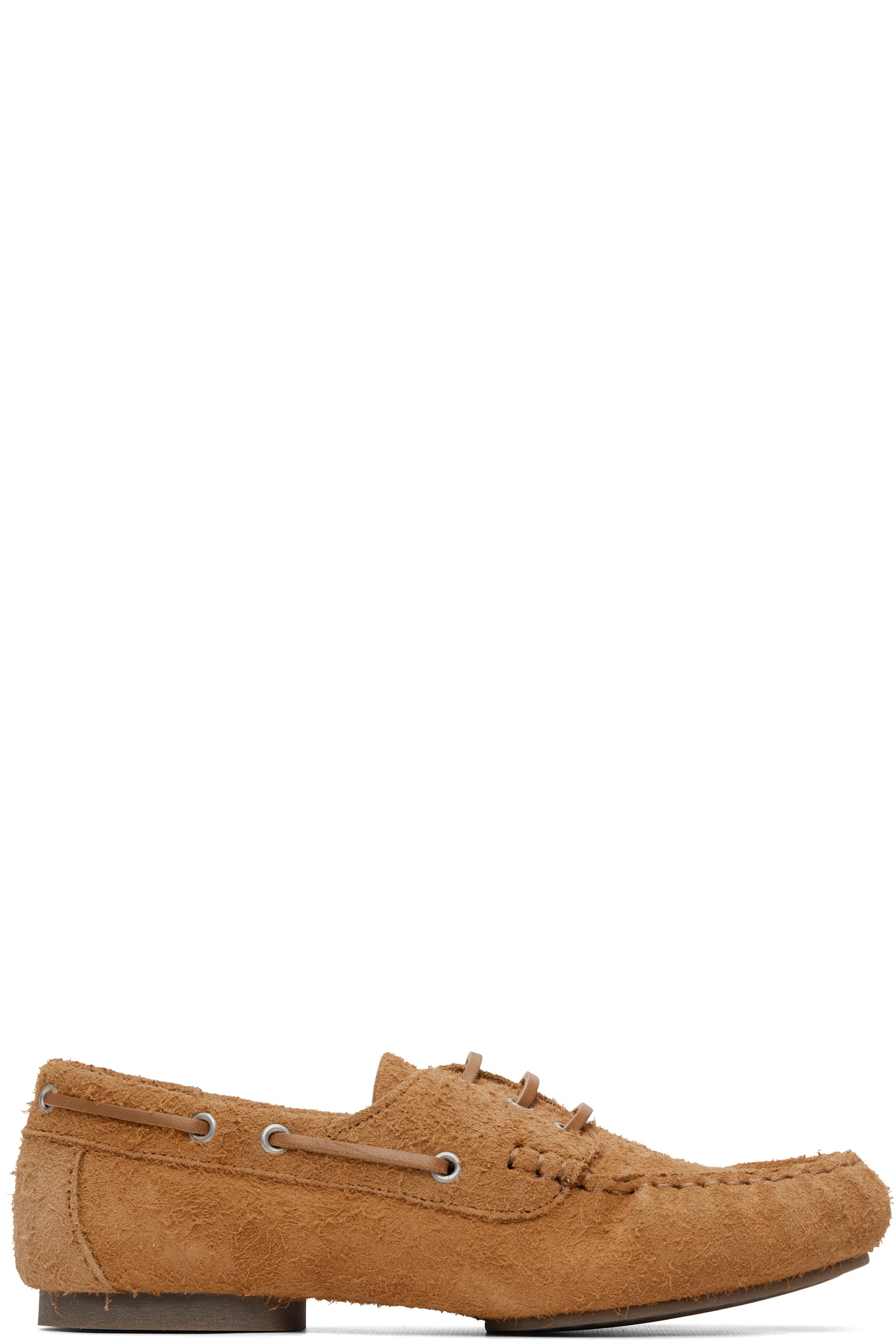 A.P.C. - Tan Camille Boat Shoes
