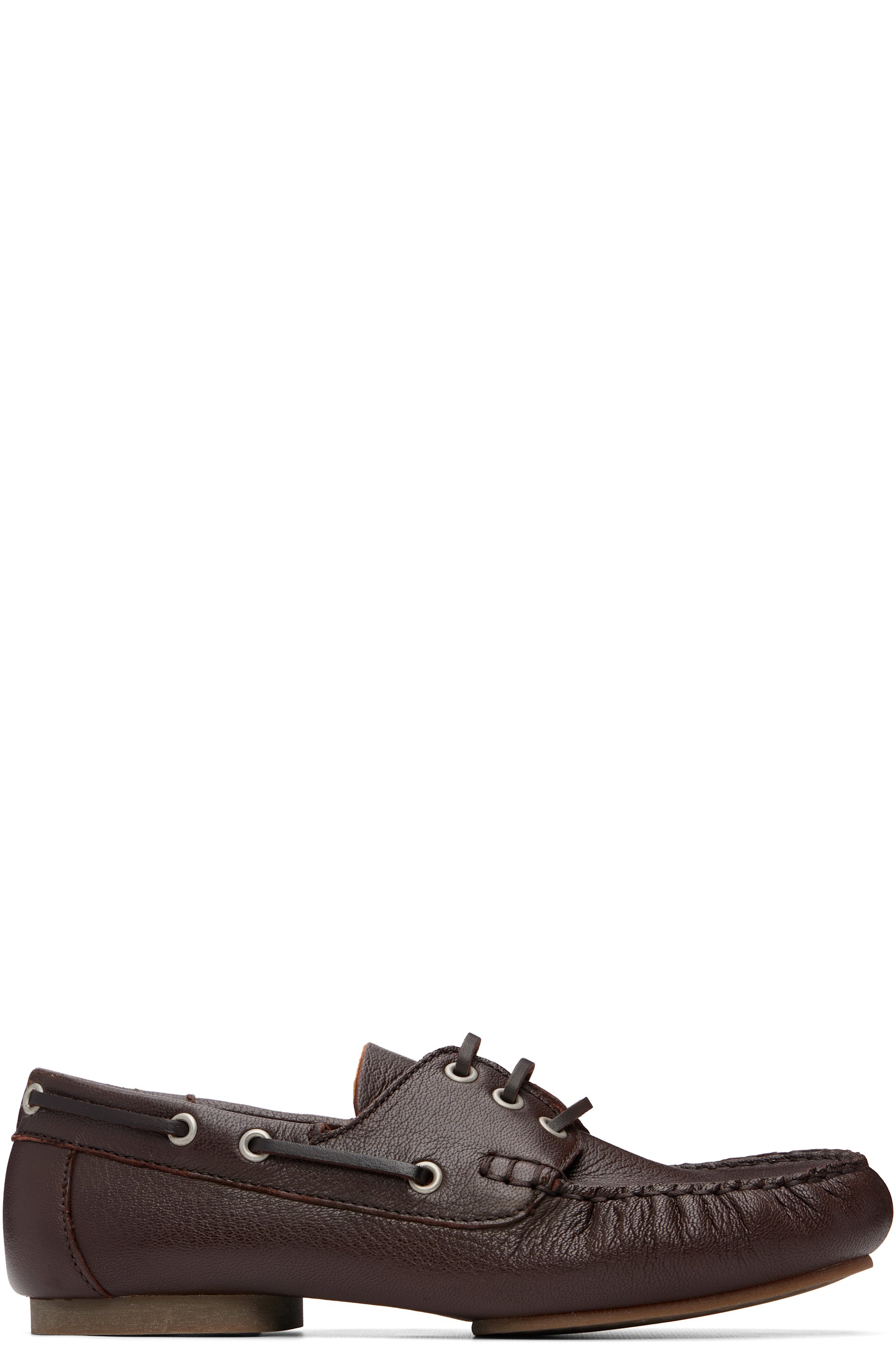 A.P.C. - Brown Camille Boat Shoes