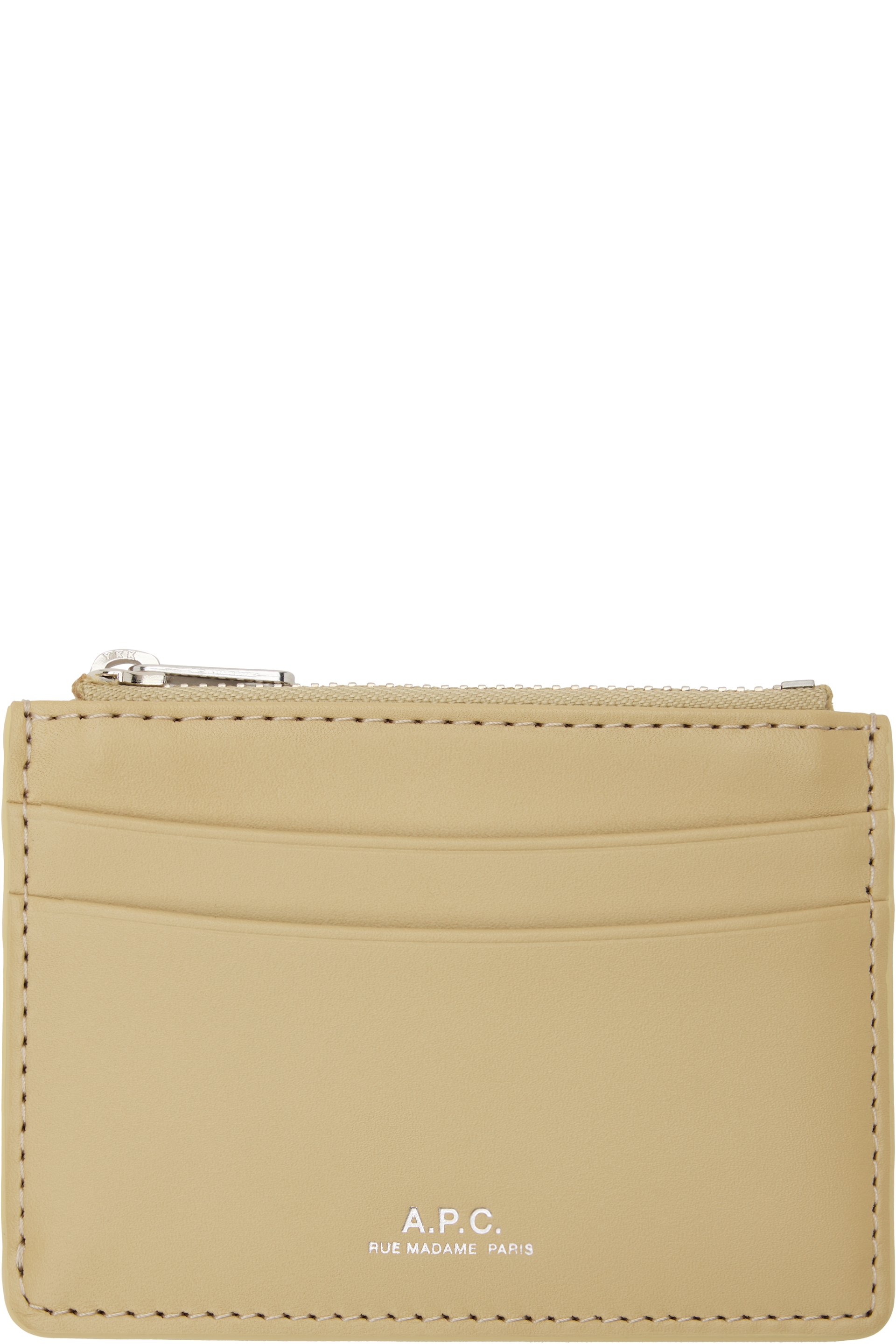 A.P.C. - Porte-carte Paris beige