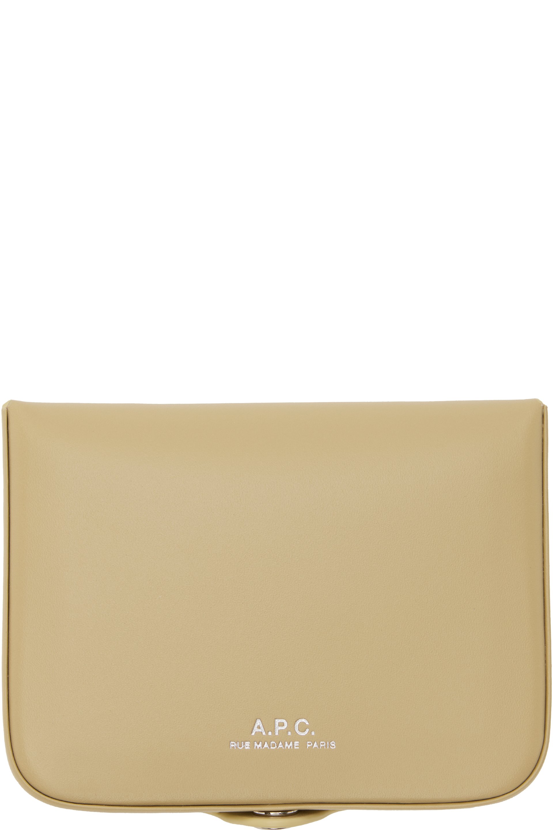 A.P.C. - Pochette à monnaie Josh beige