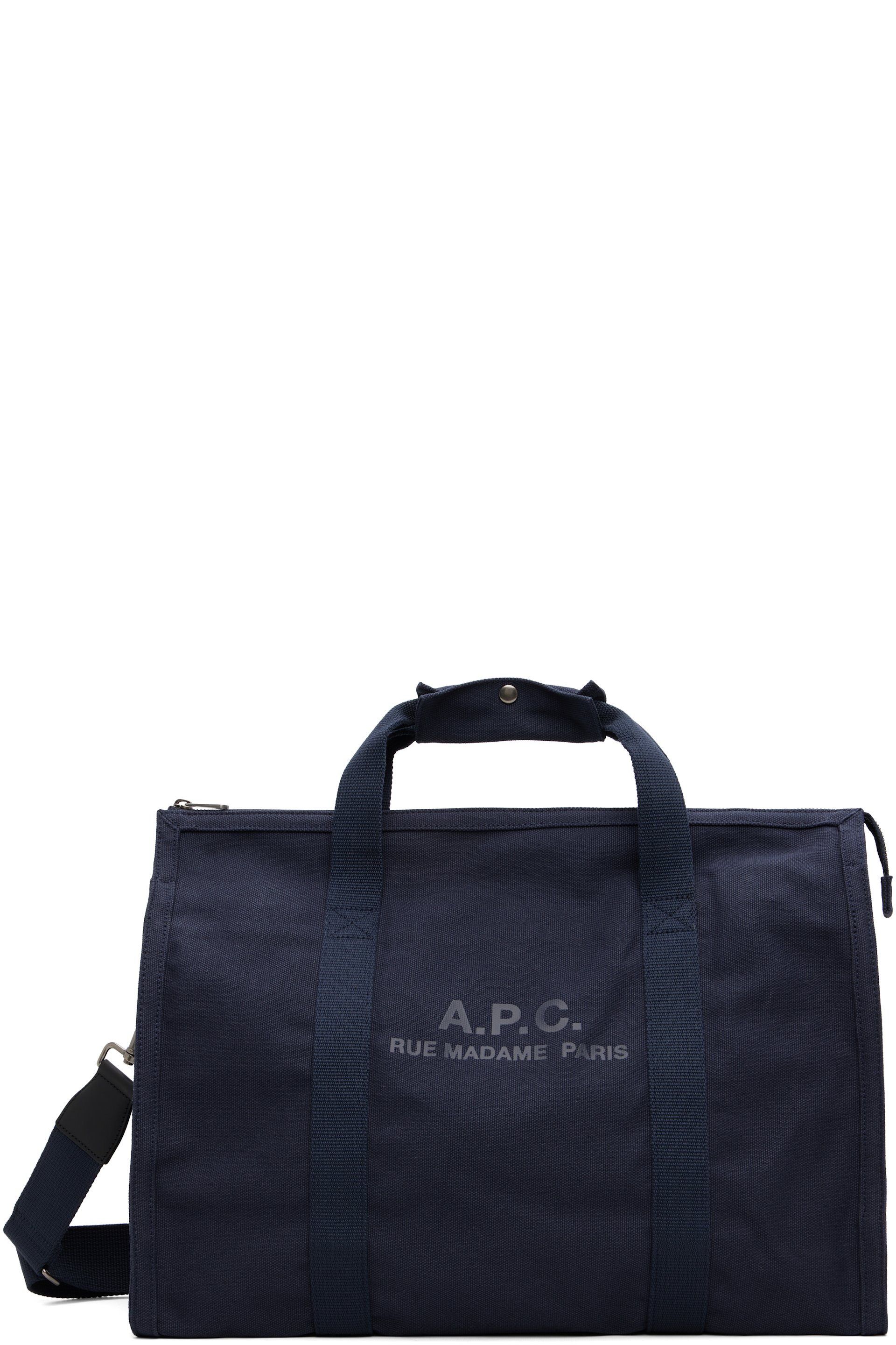 A.P.C. - Navy Récupération Gym Duffle Bag