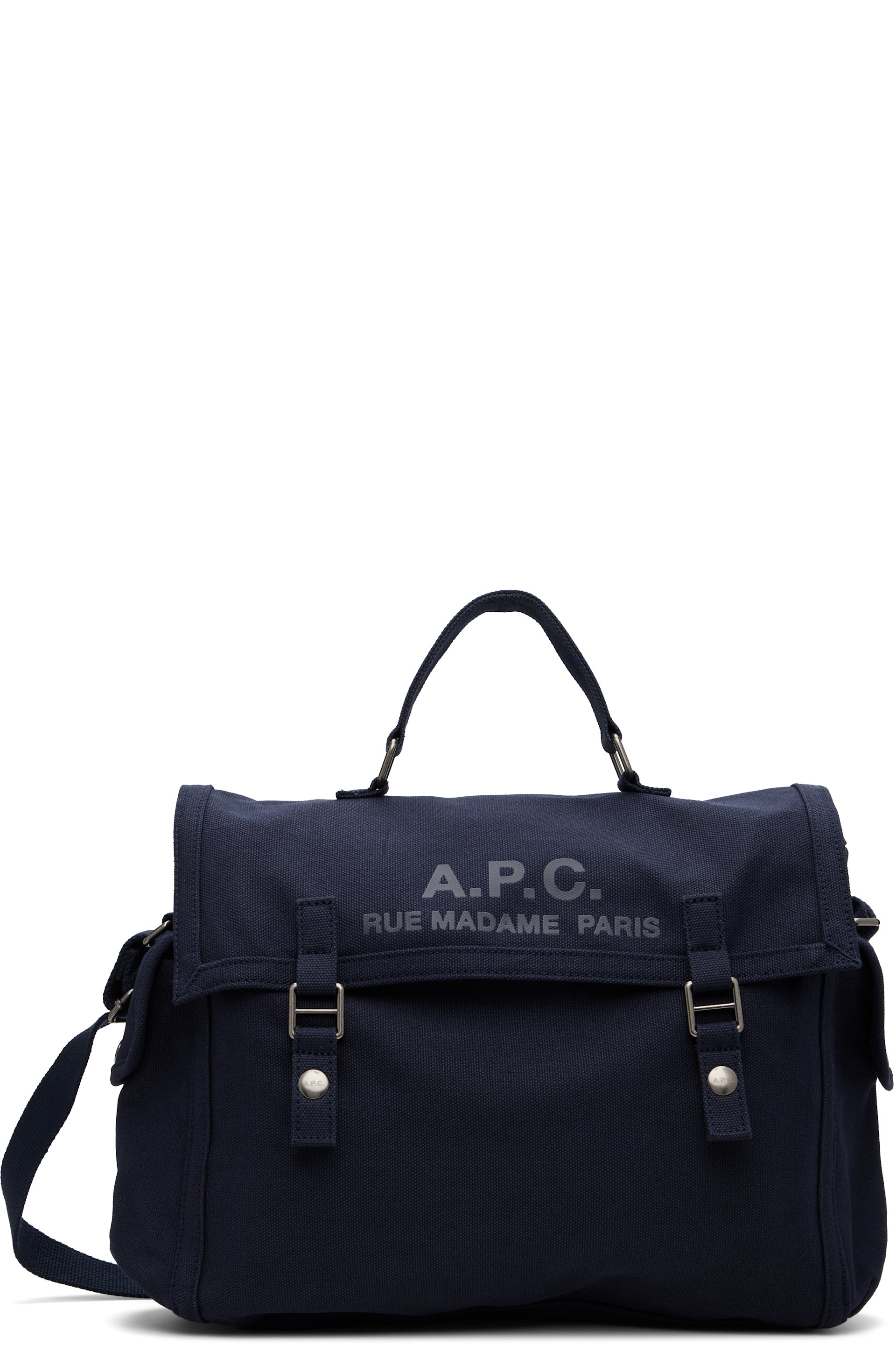 A.P.C. - Navy 'Récupération' Messenger Bag