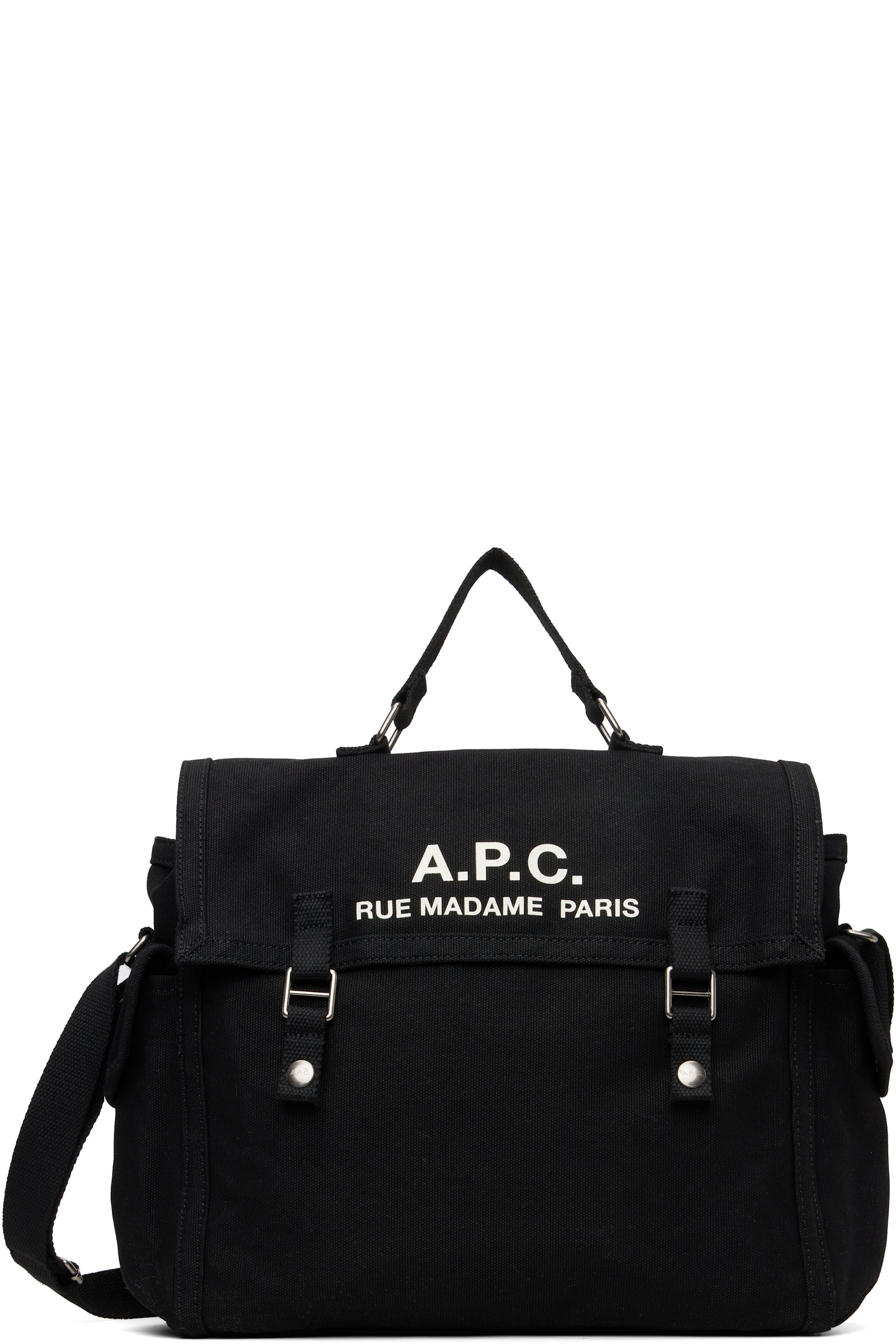 A.P.C. - Black 'Récupération' Messenger Bag
