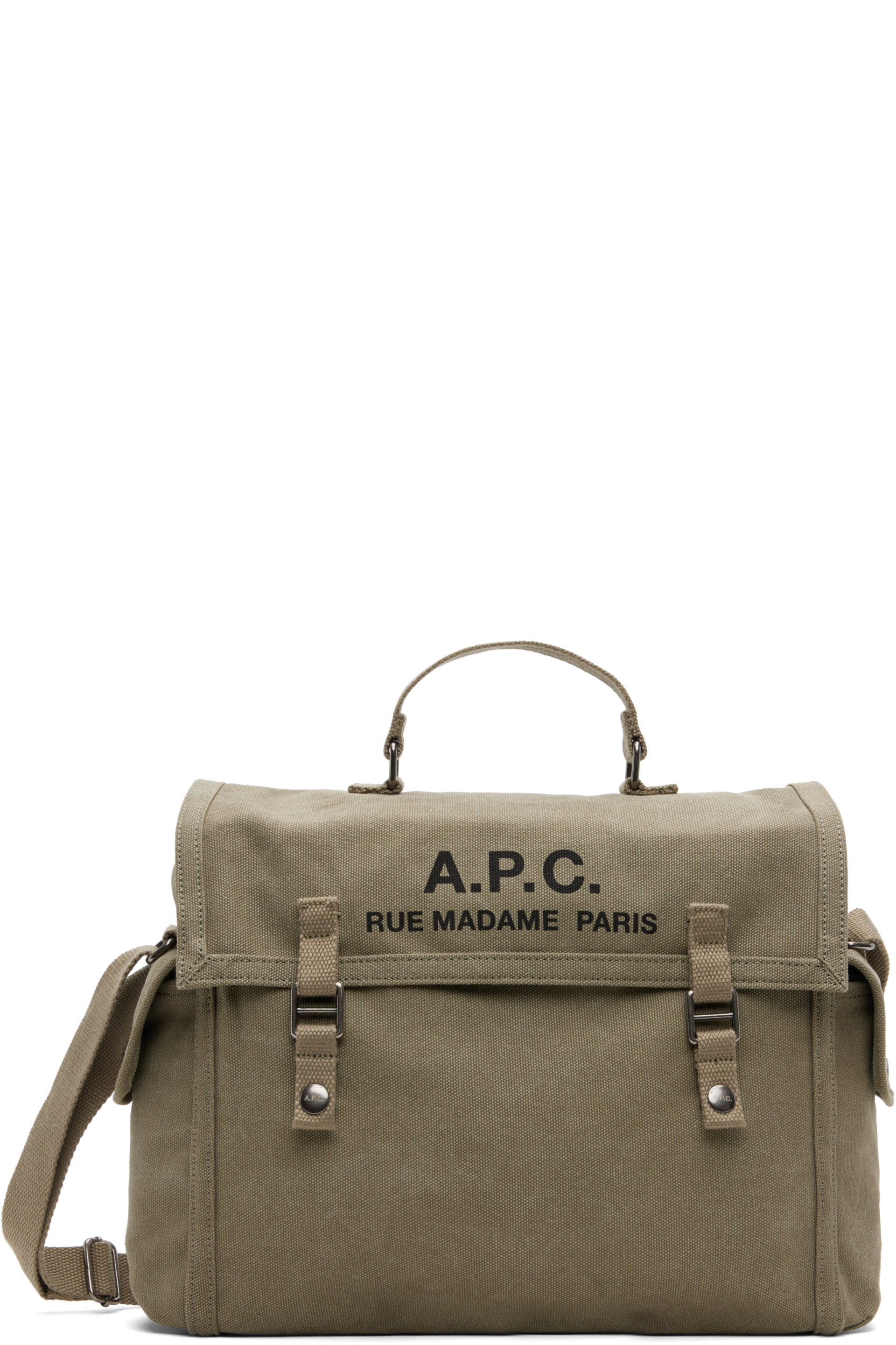 A.P.C. - Khaki Recuperation Satchel