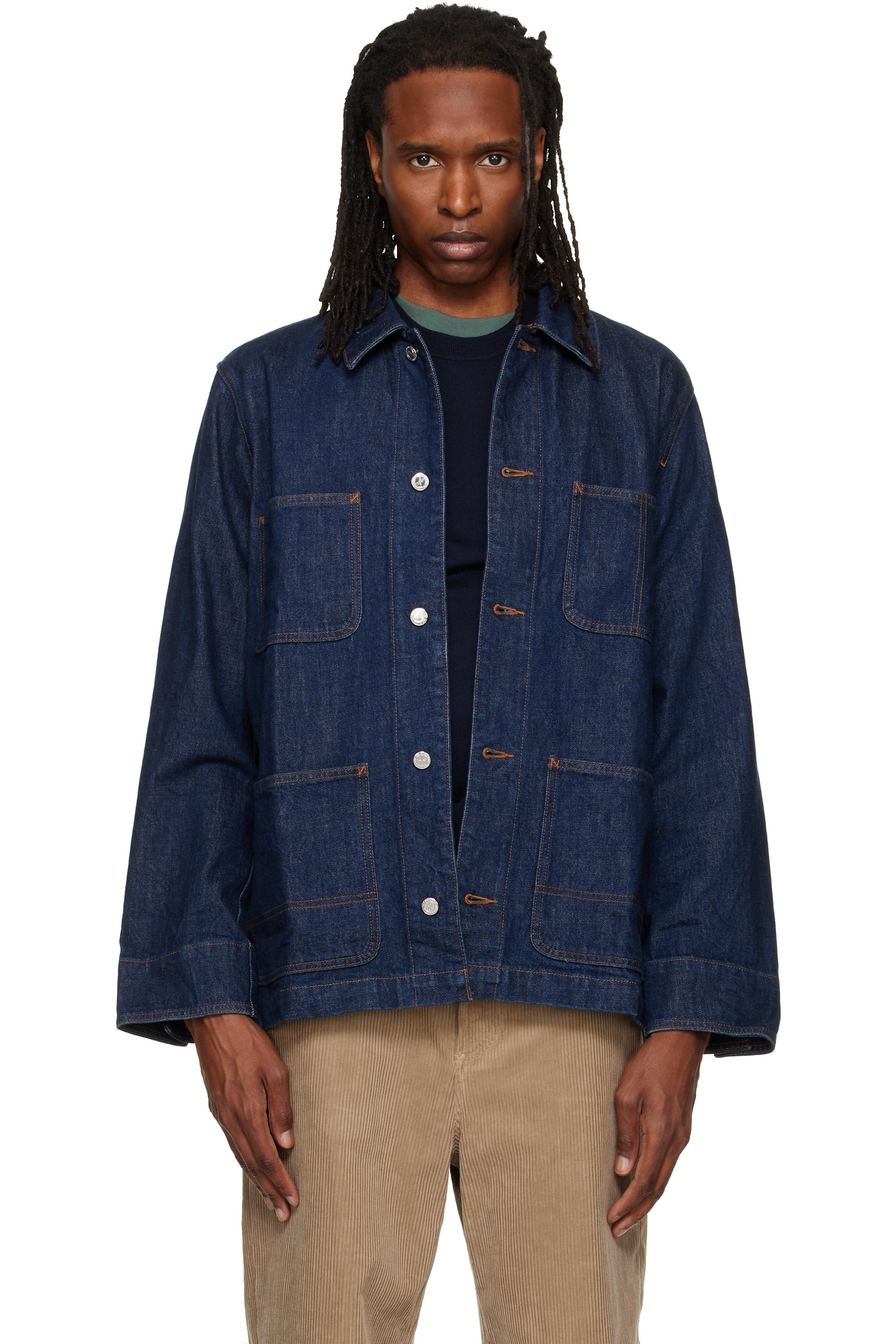 A.P.C. - Blouson Perec bleu en denim