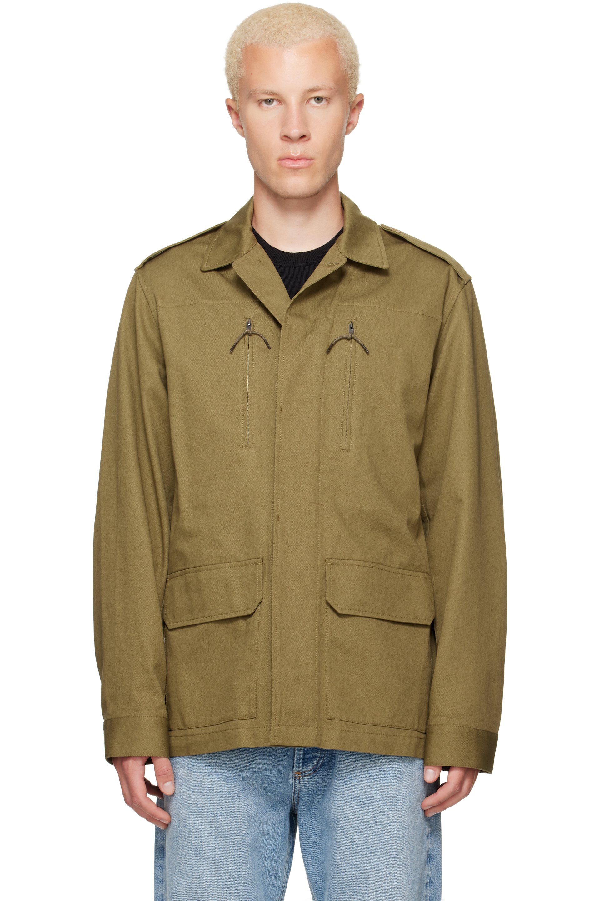 A.P.C. - Khaki Military-Style Jacket