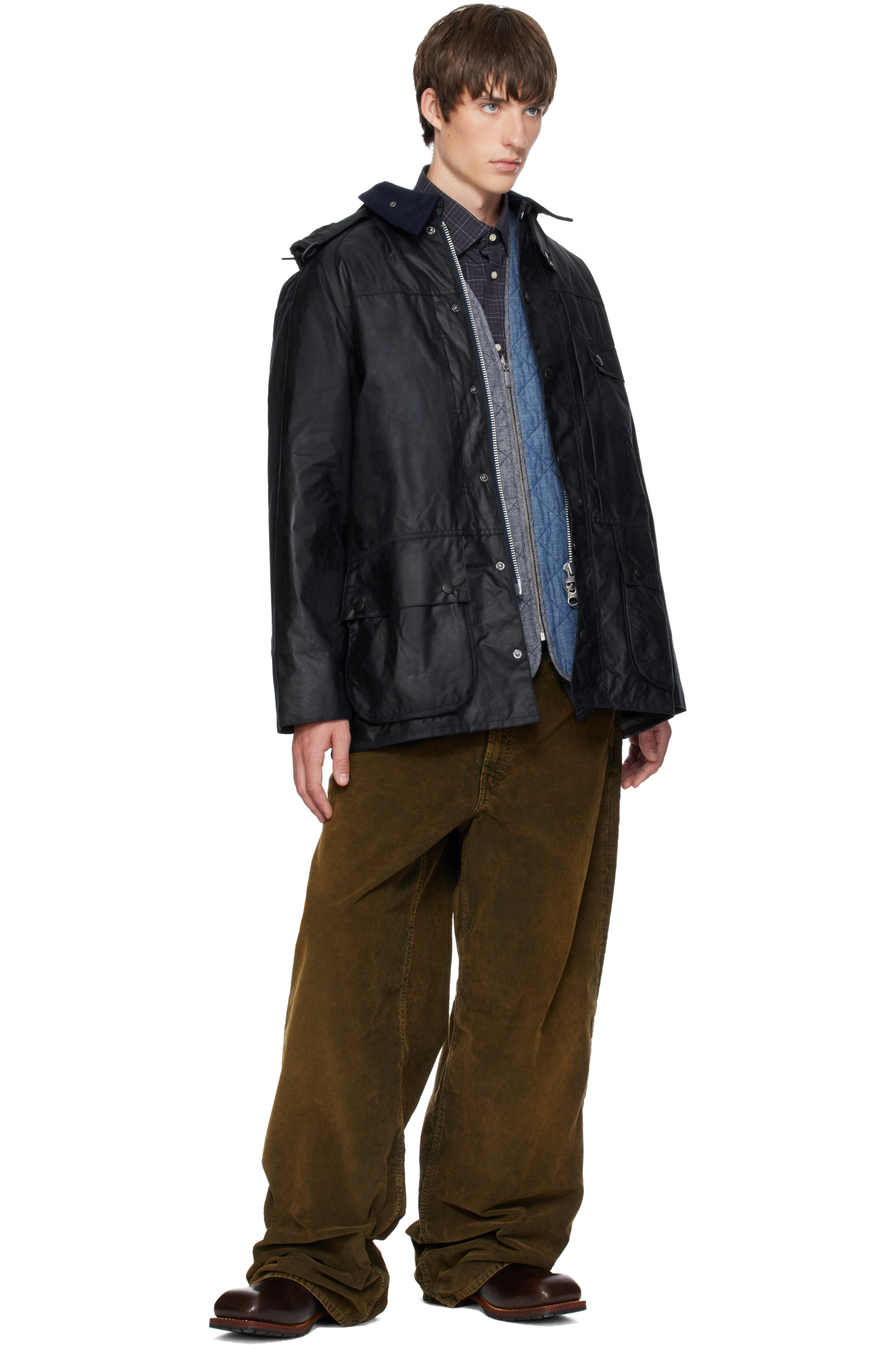A.P.C. - Khaki Barbour Edition Tartan Cap