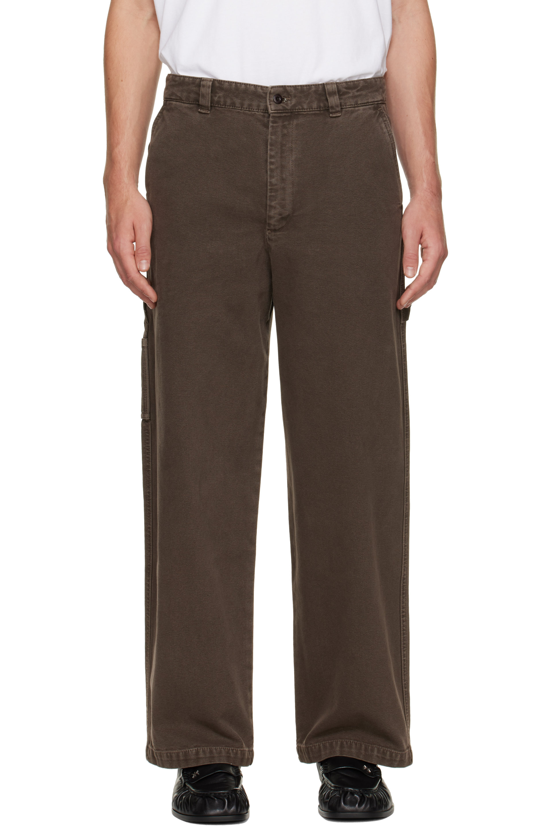A.P.C. - 棕色 Canvas Carpenter 长裤