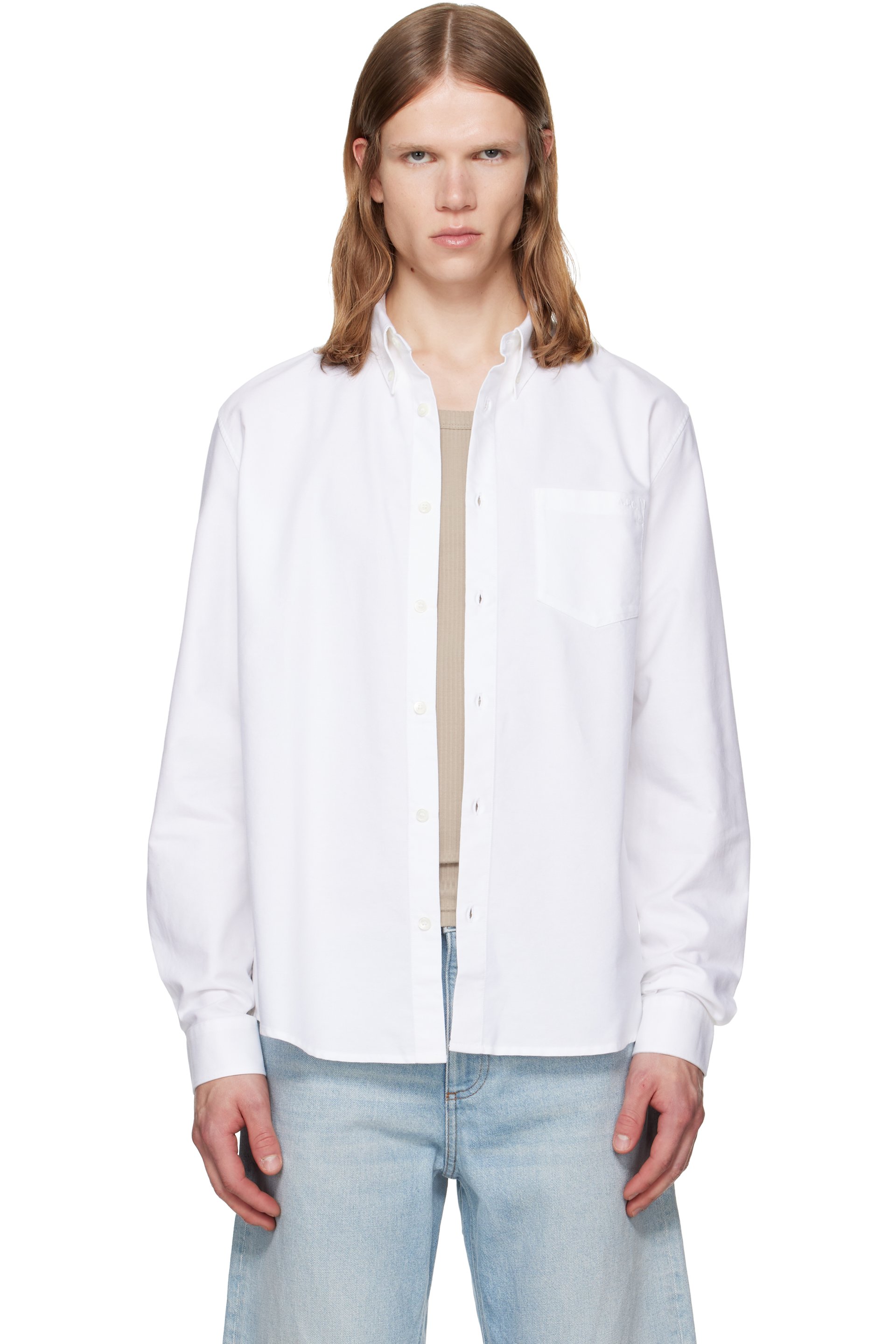 A.P.C. - White New Greg Shirt