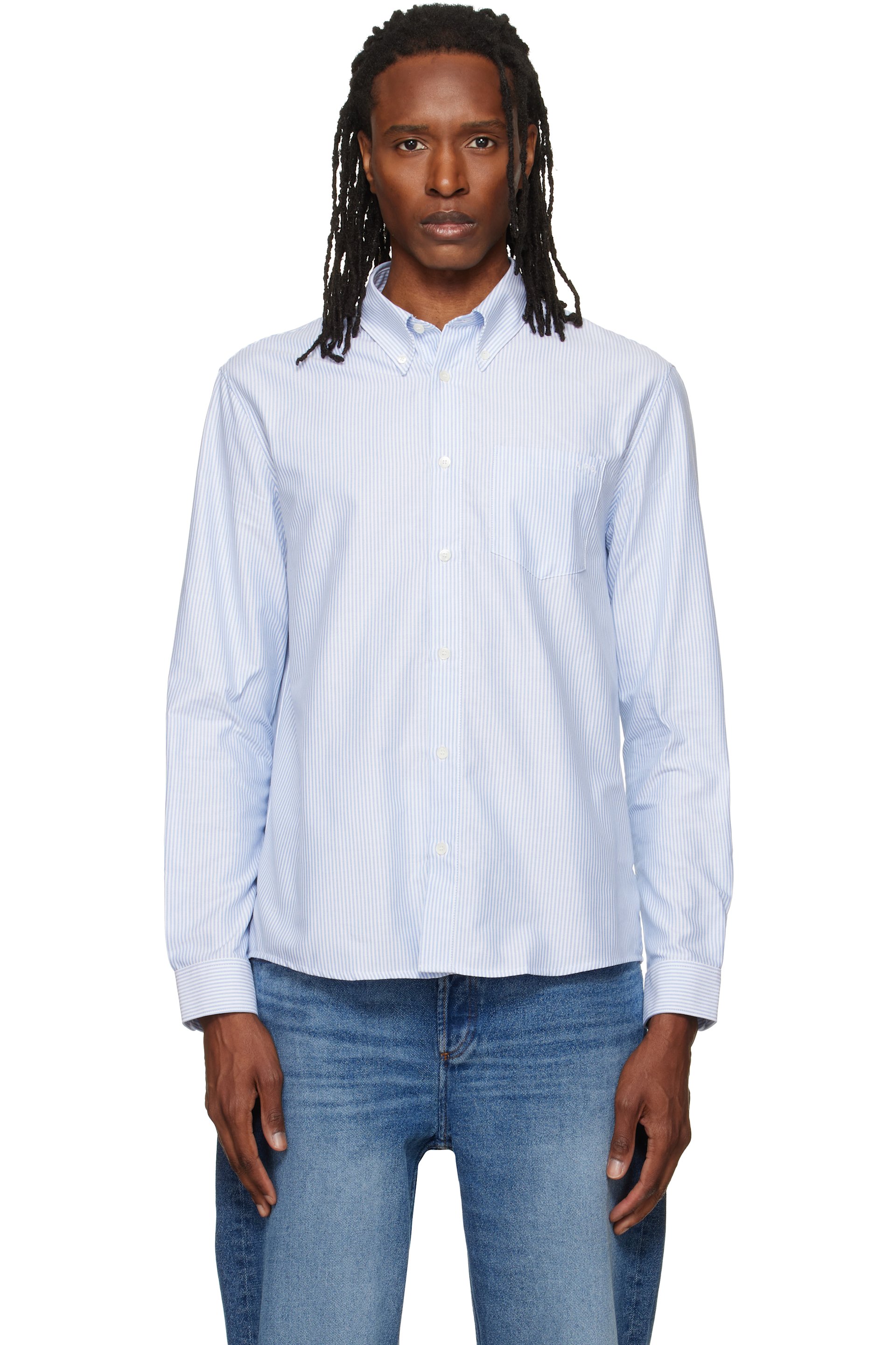 A.P.C. - Blue New Greg Shirt