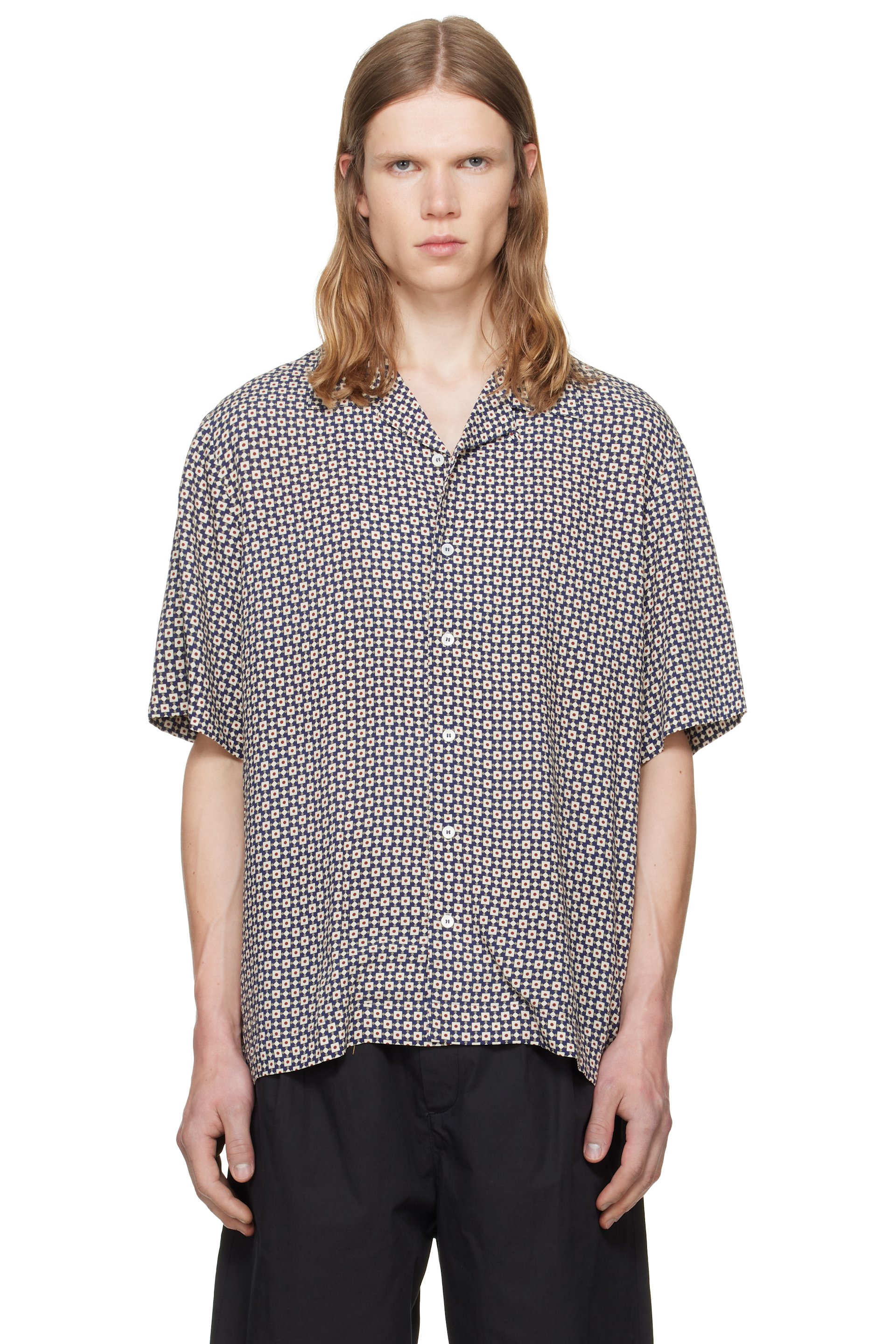 A.P.C. - Navy & Red Bennet Shirt