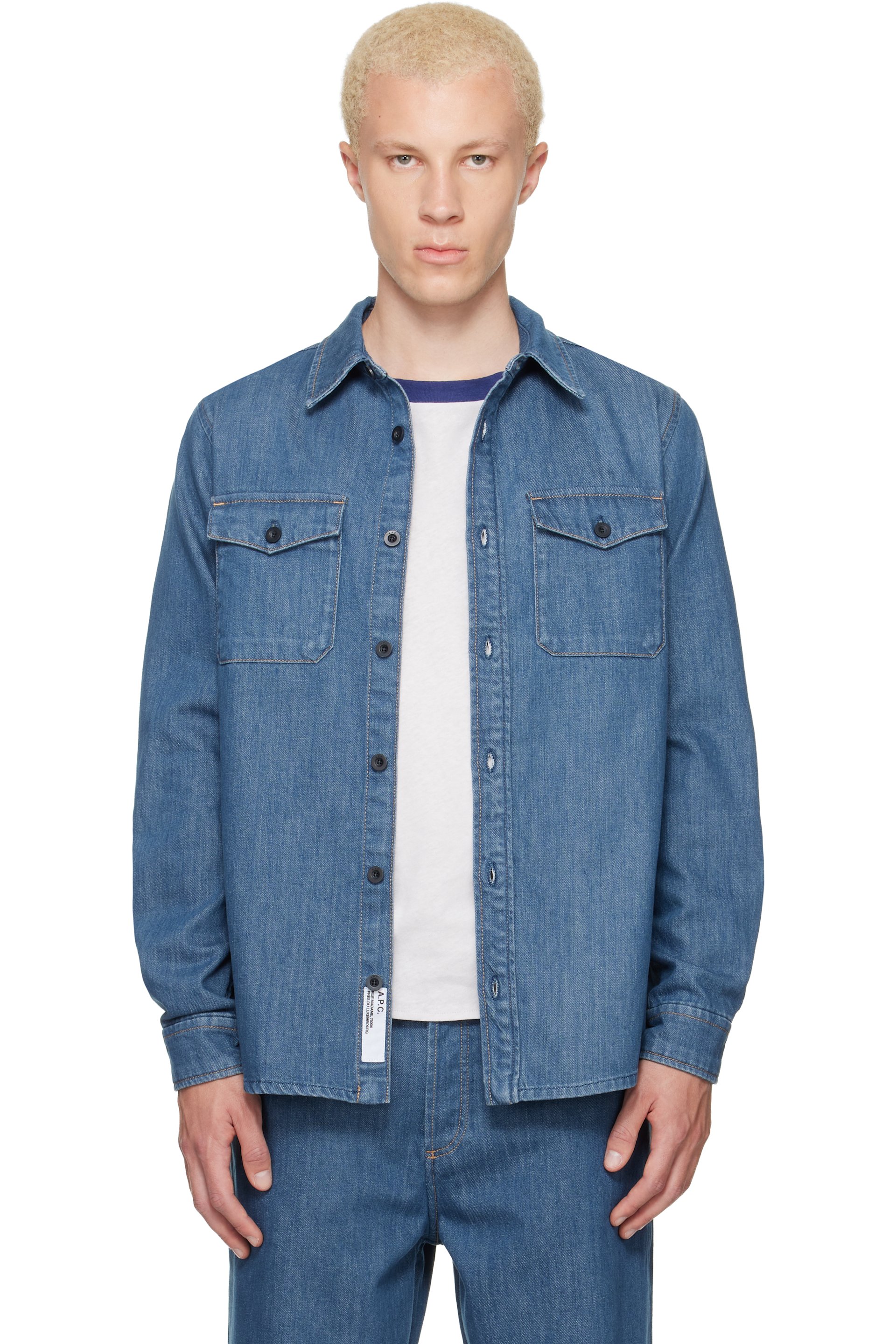 A.P.C. - Chemise bleue en denim