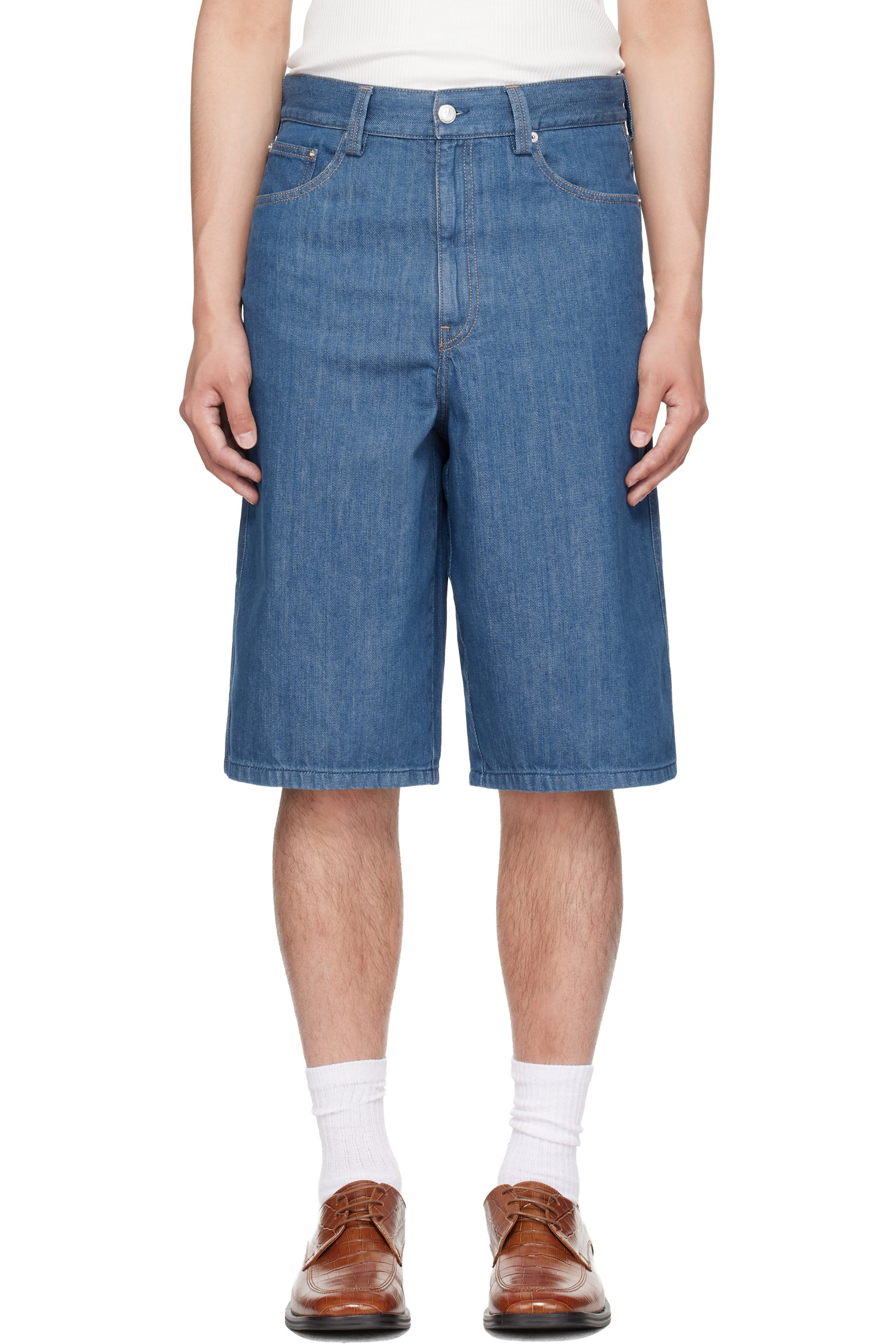 A.P.C. - Short Westland indigo en denim