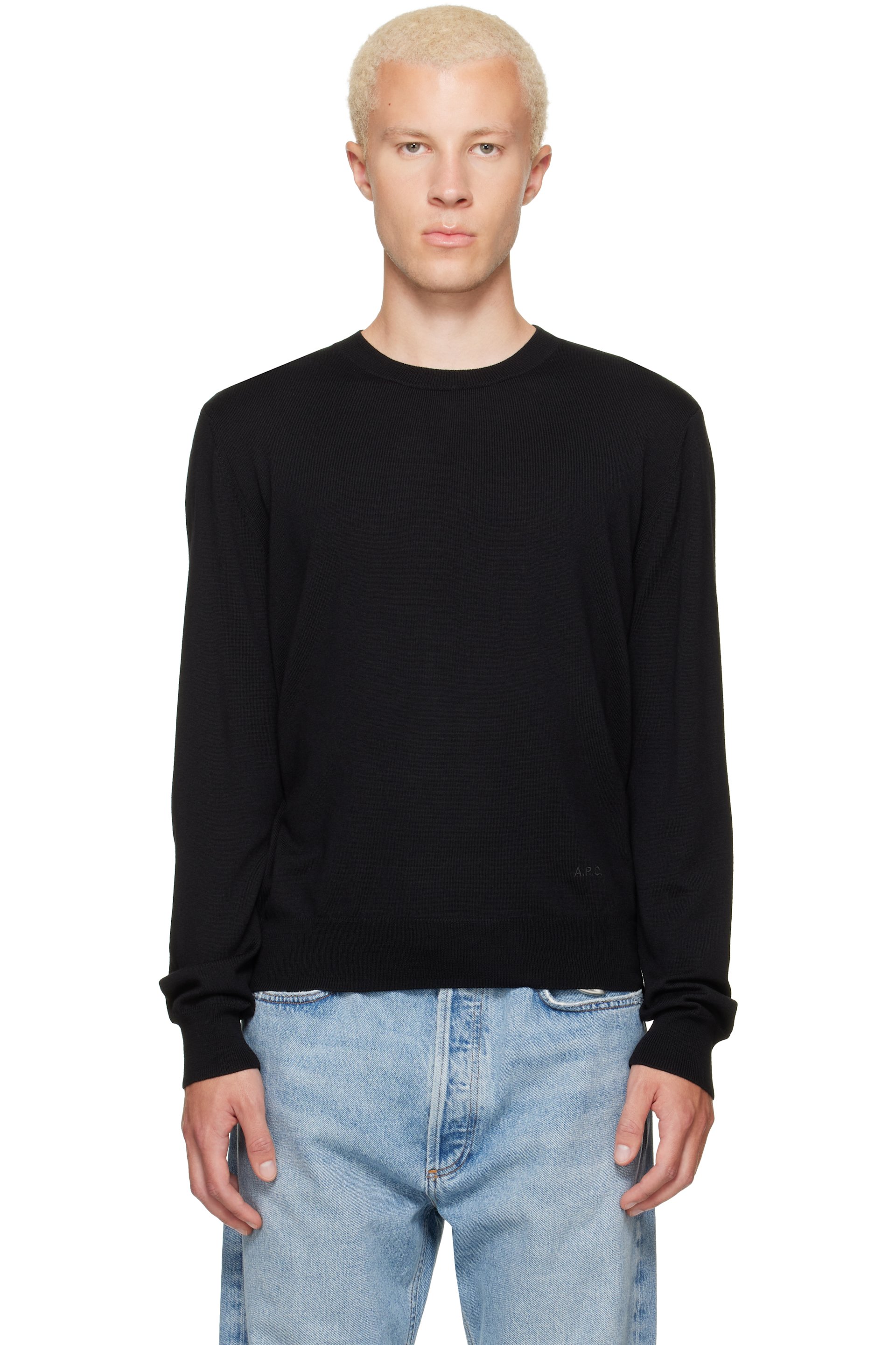 A.P.C. - Black Matthieu Wool Sweater