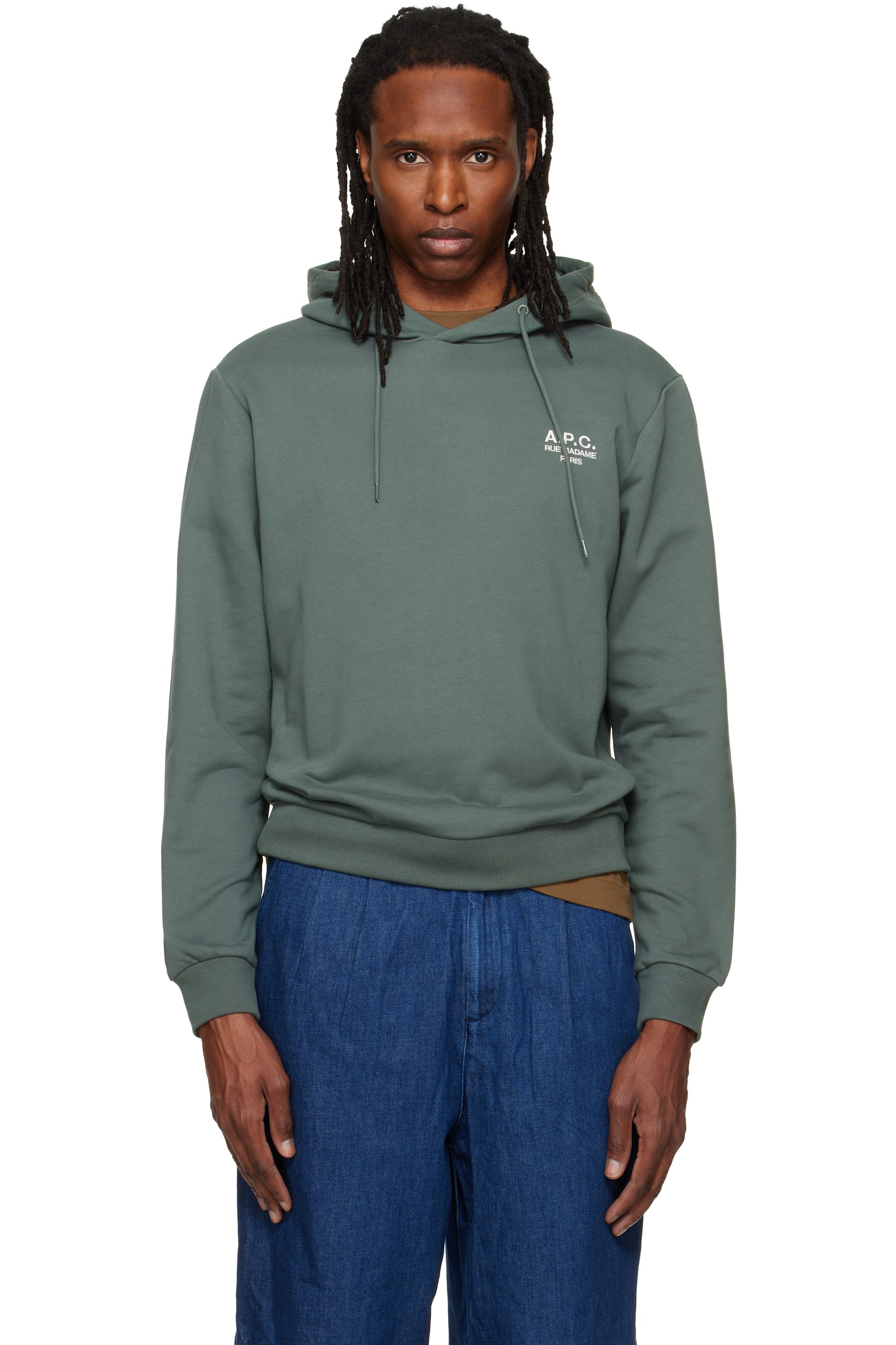 A.P.C. - グリーン Standard 'Rue Madame' フーディ