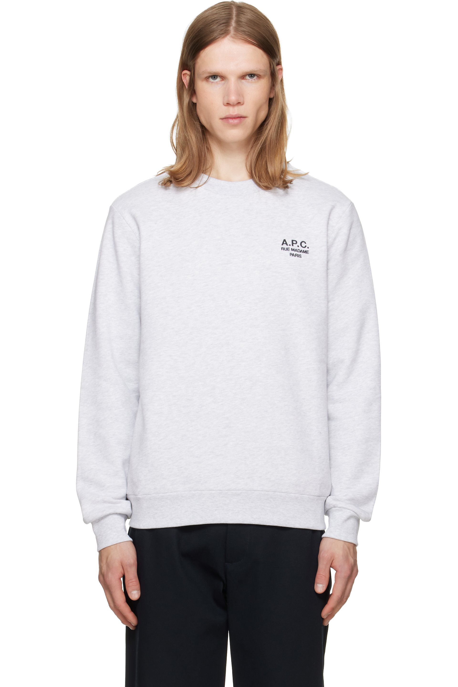 A.P.C. - Gray Standard 'Rue Madame' Sweatshirt