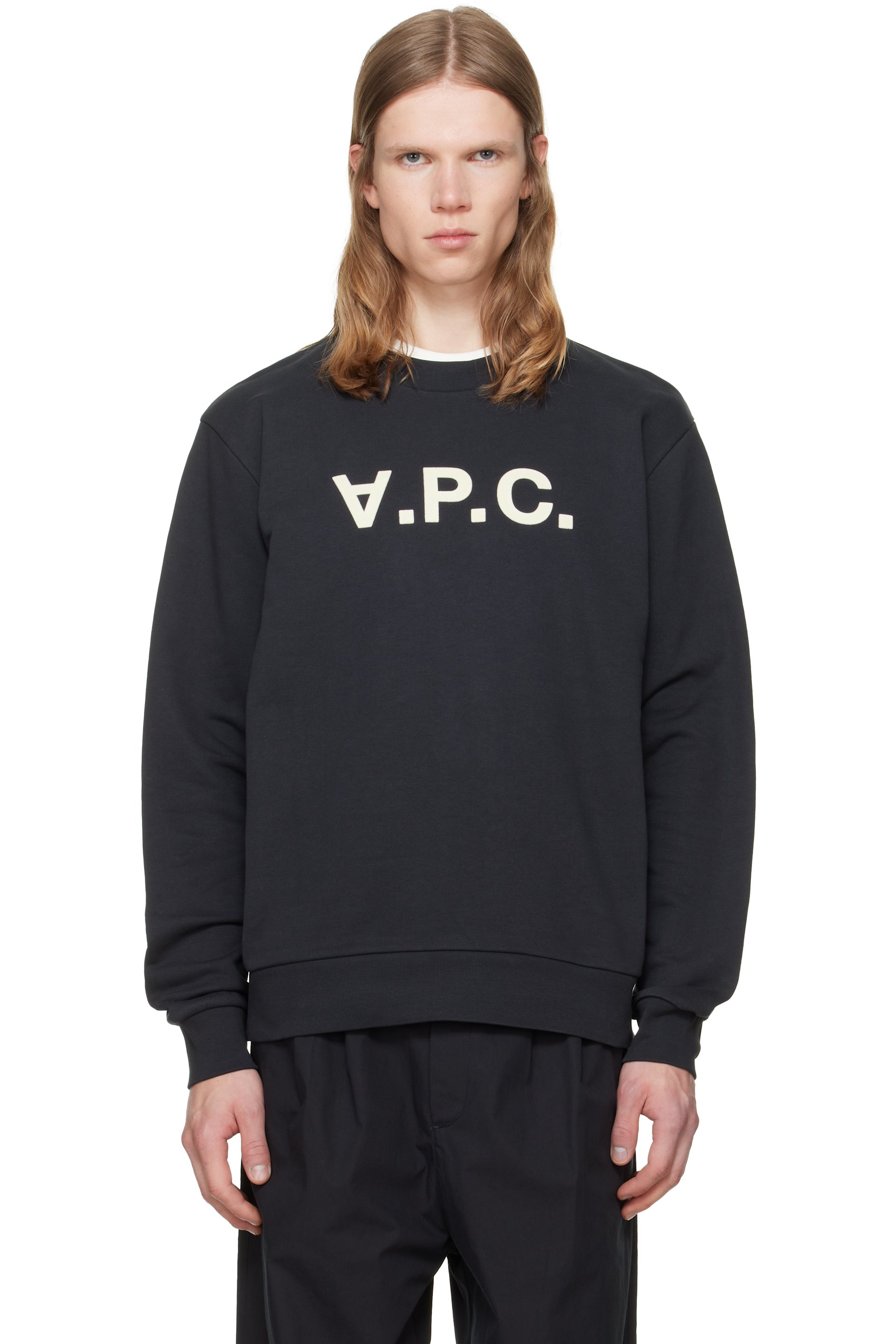 A.P.C. - Black Standard Grand 'VPC' Sweatshirt