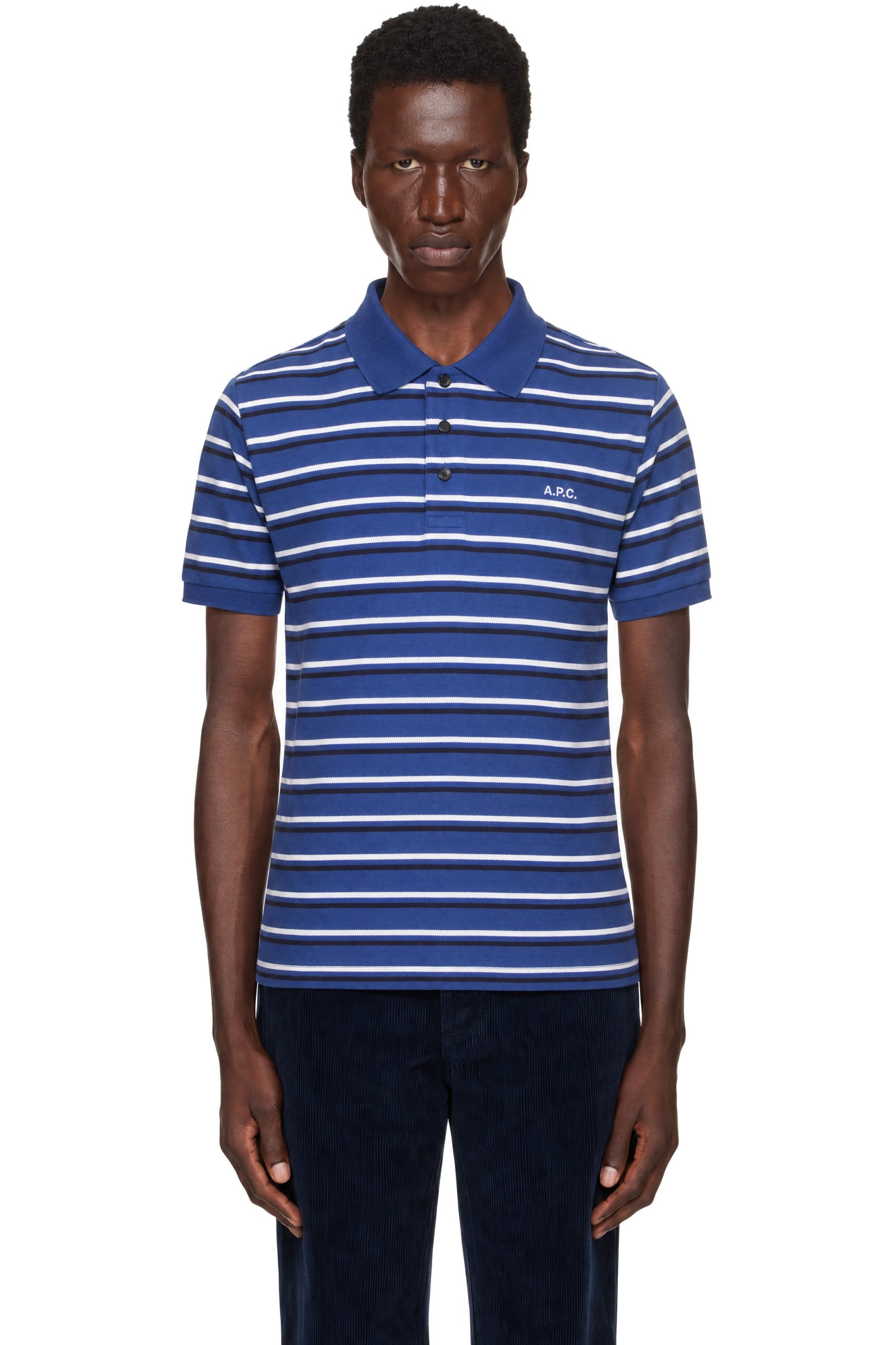 A.P.C. - Blue Joe Cotton Piqué Polo