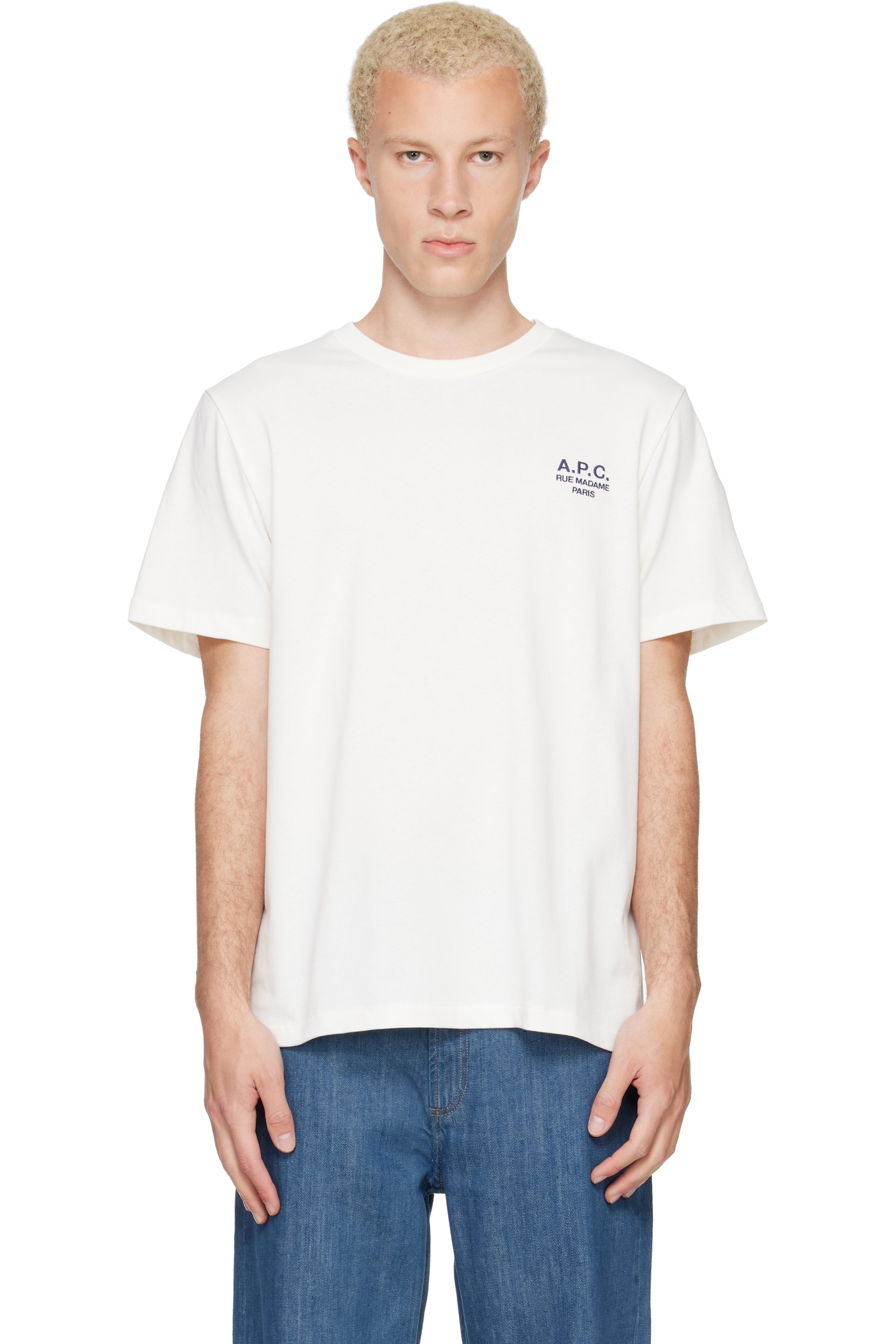 A.P.C. - Off-White Standard 'Rue Madame' T-shirt