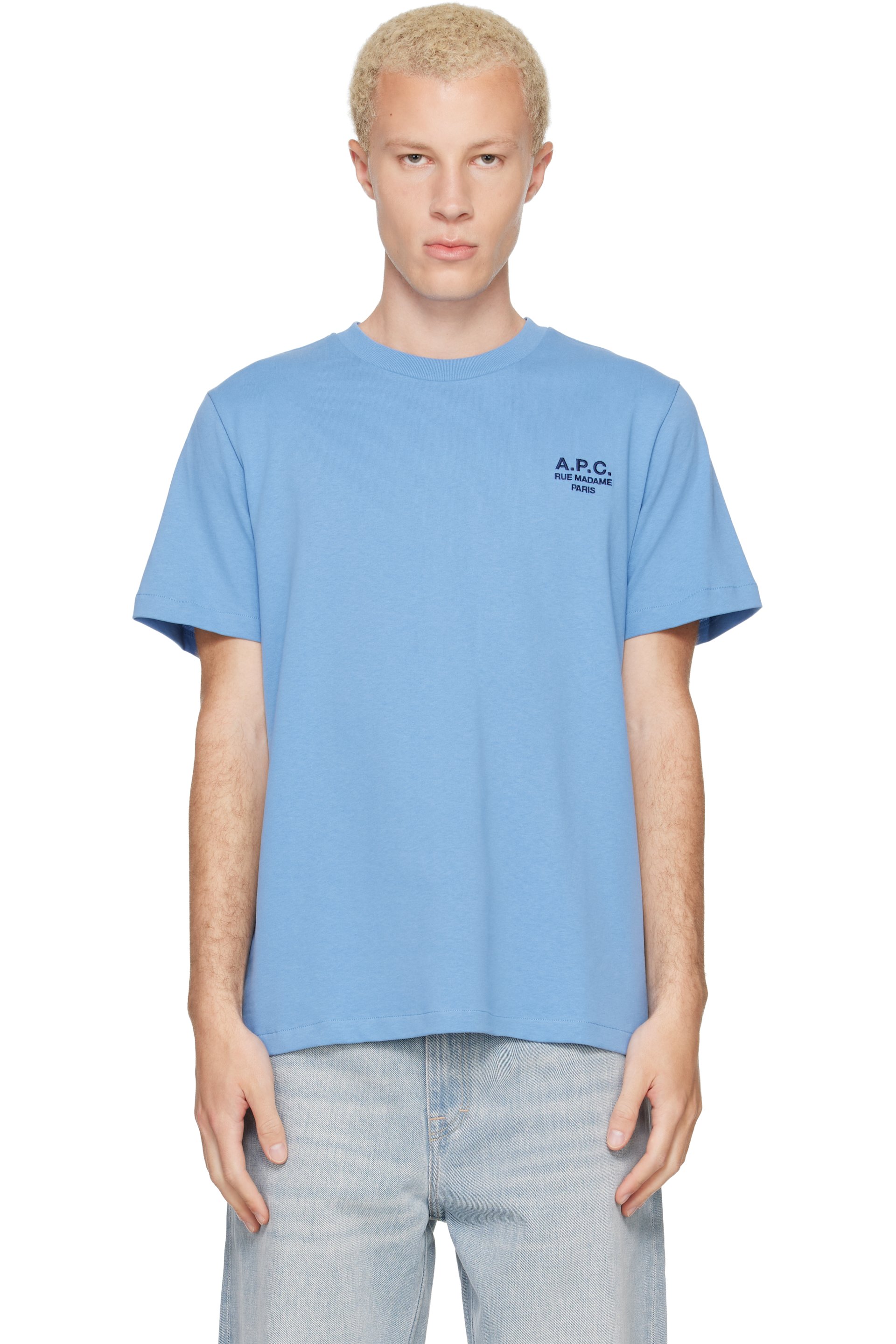 A.P.C. - Blue Standard 'Rue Madame' T-shirt