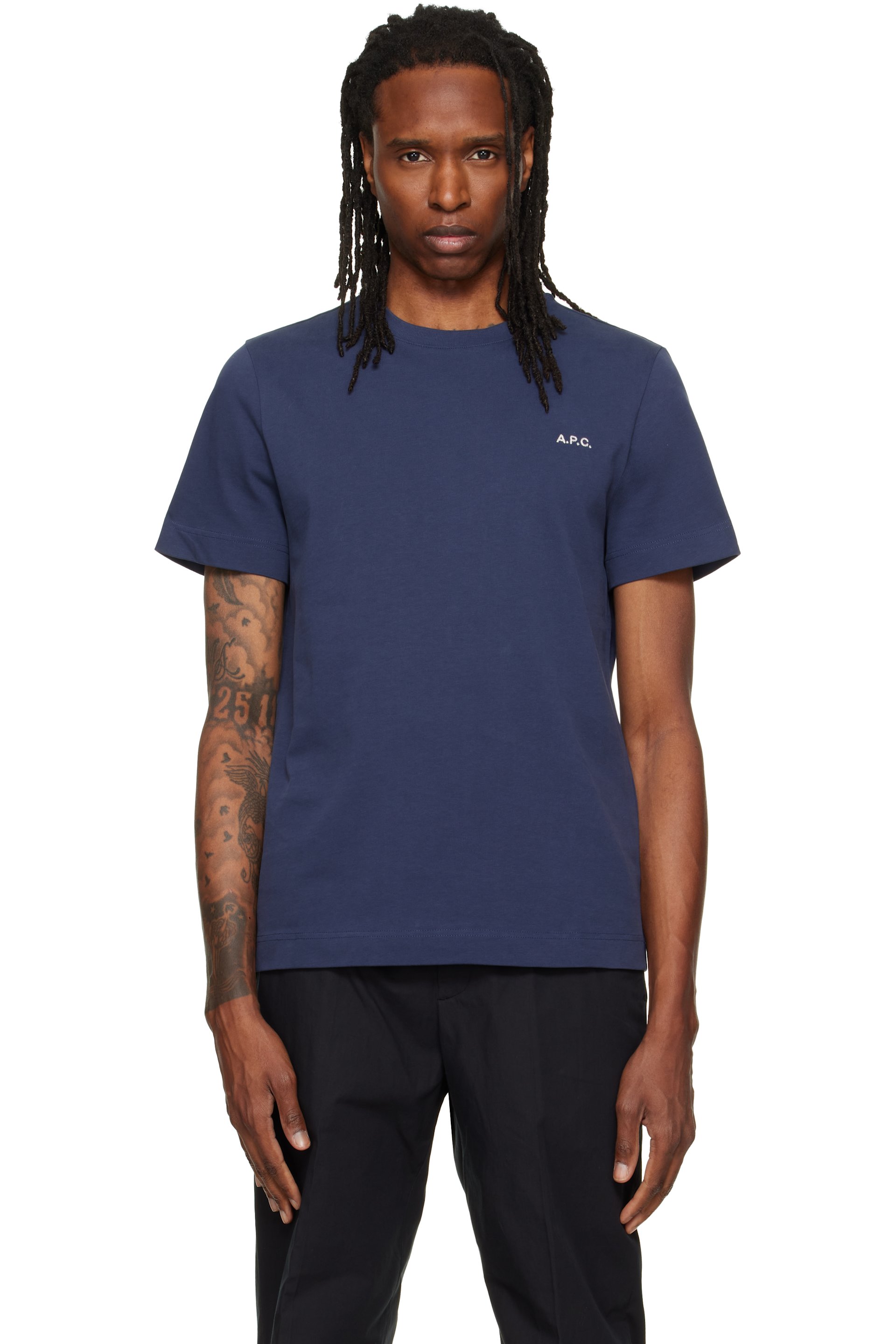 A.P.C. - Navy Oliver T-shirt