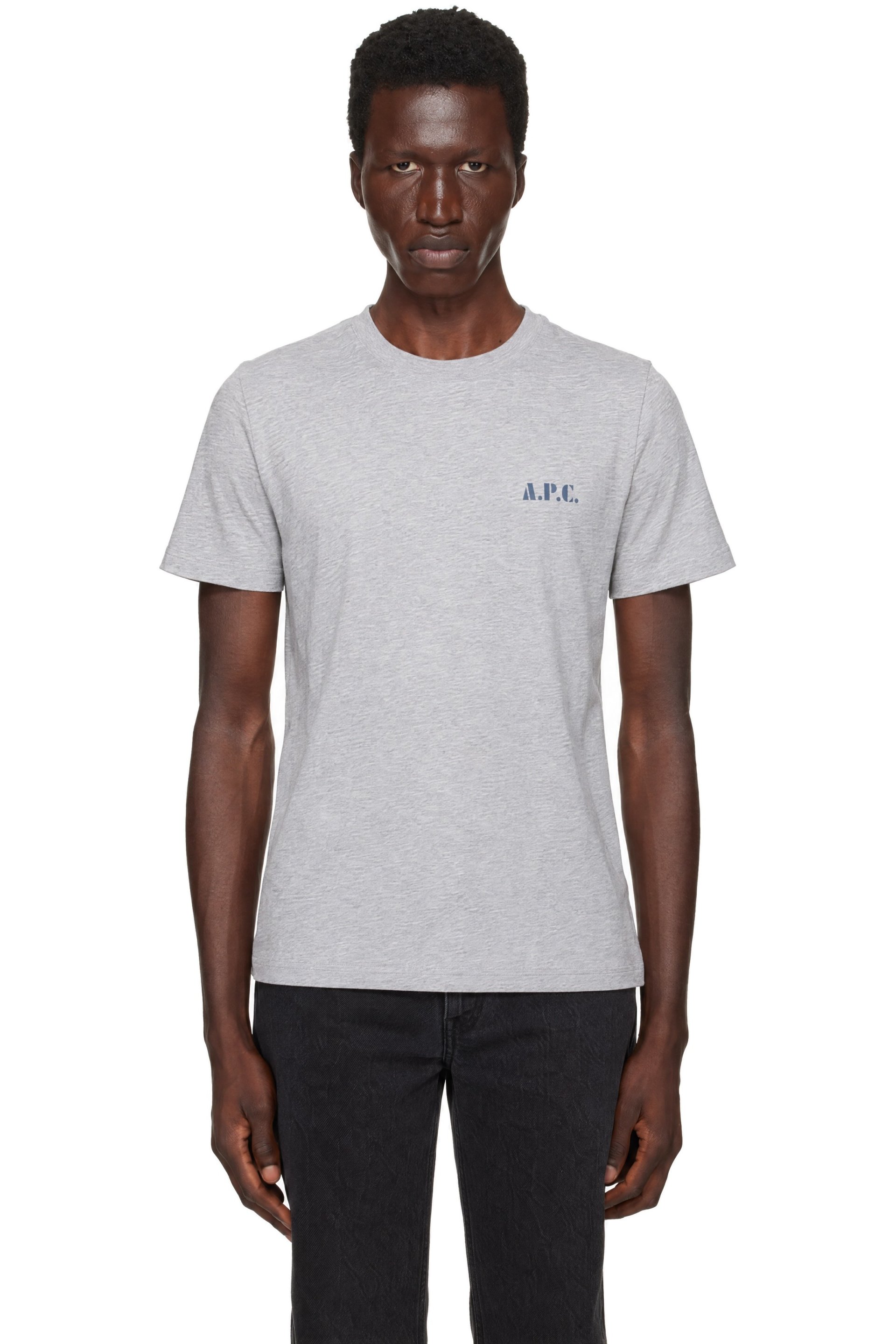 A.P.C. - Gray Carlos Vintage 'A.P.C' Logo T-shirt