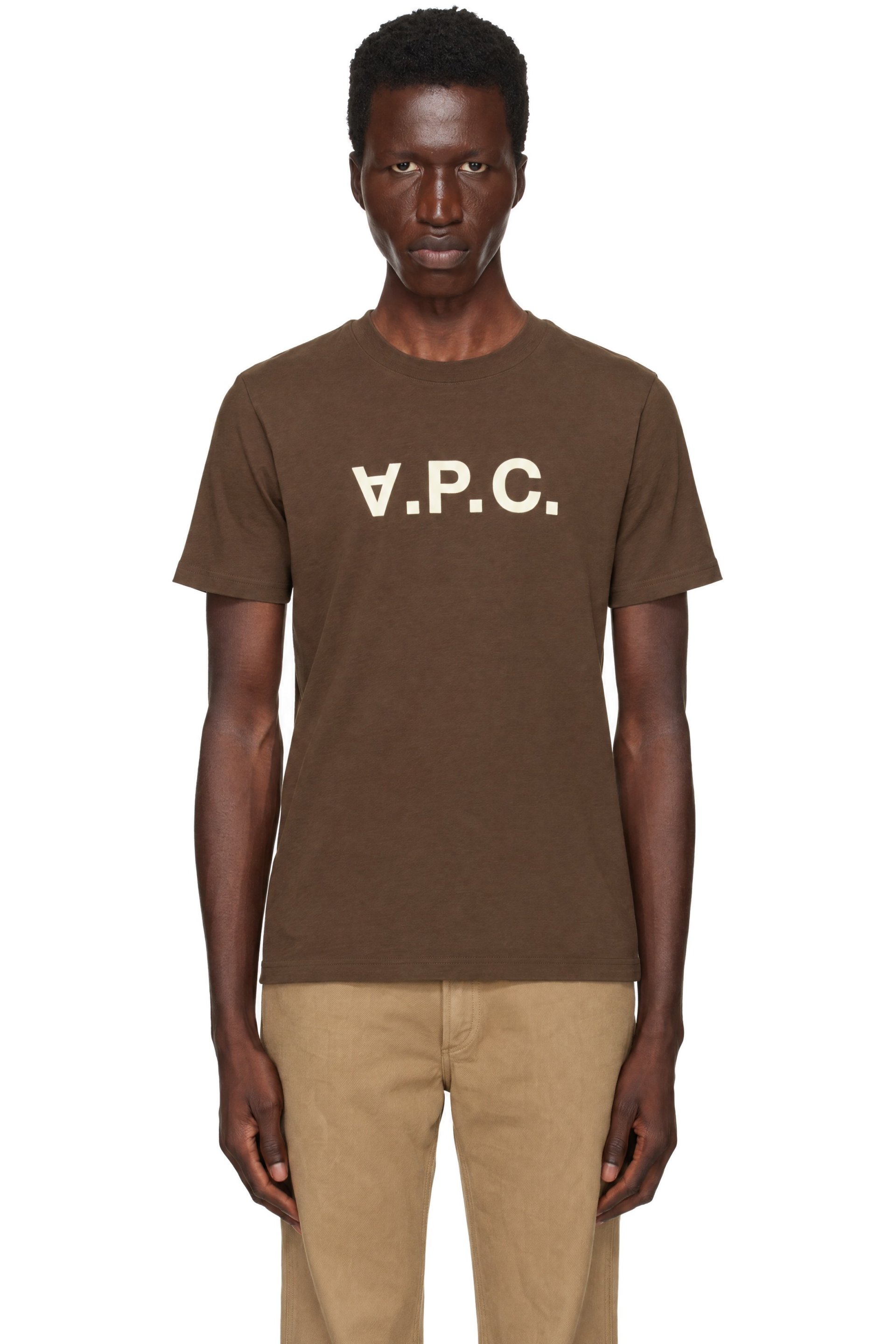 A.P.C. - Brown Standard Grand 'VPC' T-shirt