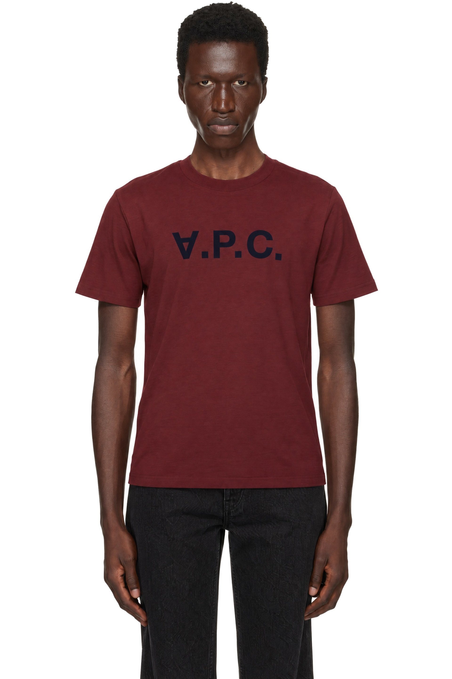 A.P.C. - Burgundy Standard Grand 'VPC' T-shirt
