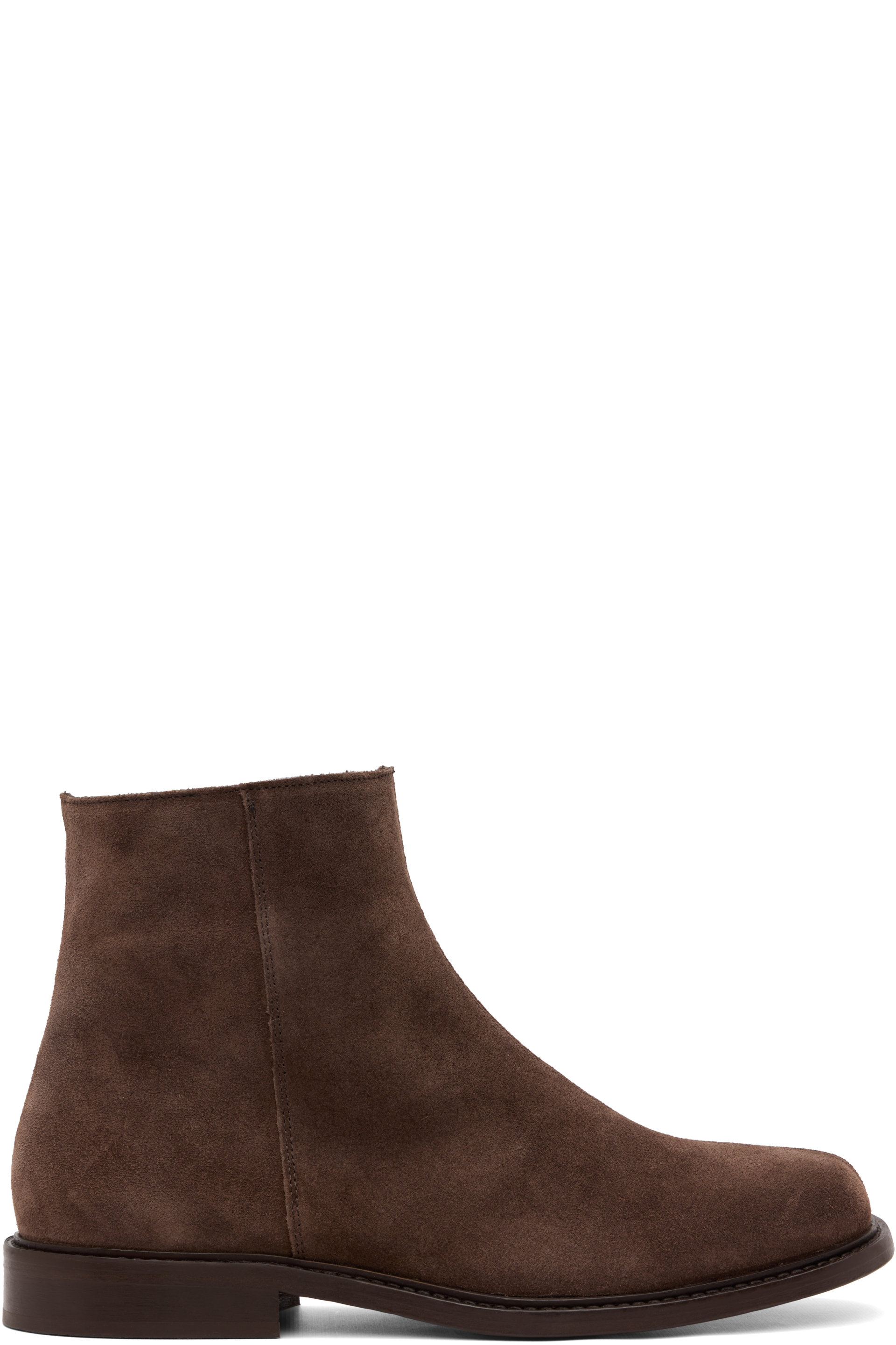 A.P.C. - Bottines brunes en suède