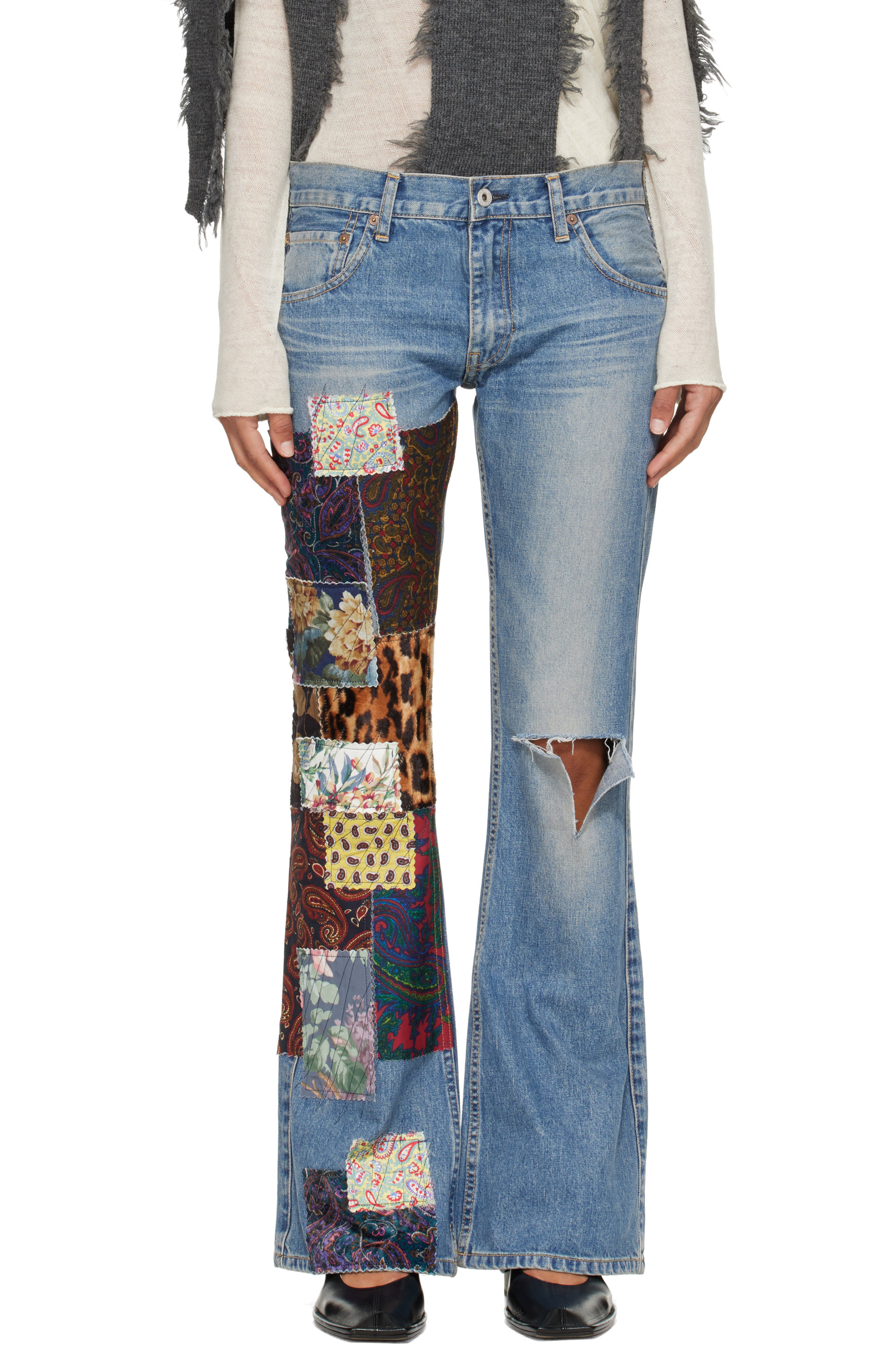 Junya Watanabe - Blue Patchwork Jeans