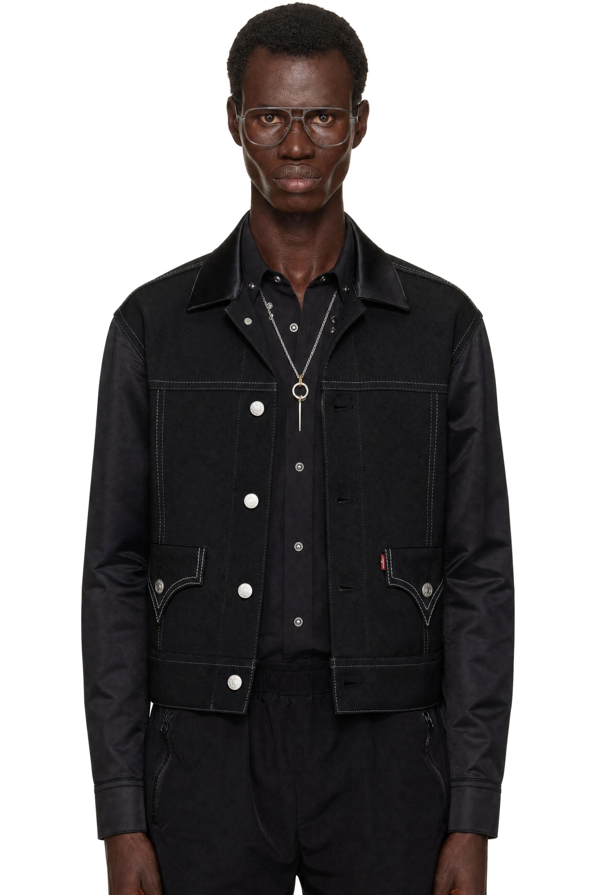 Junya Watanabe - Black Levi's Edition Paneled Jacket