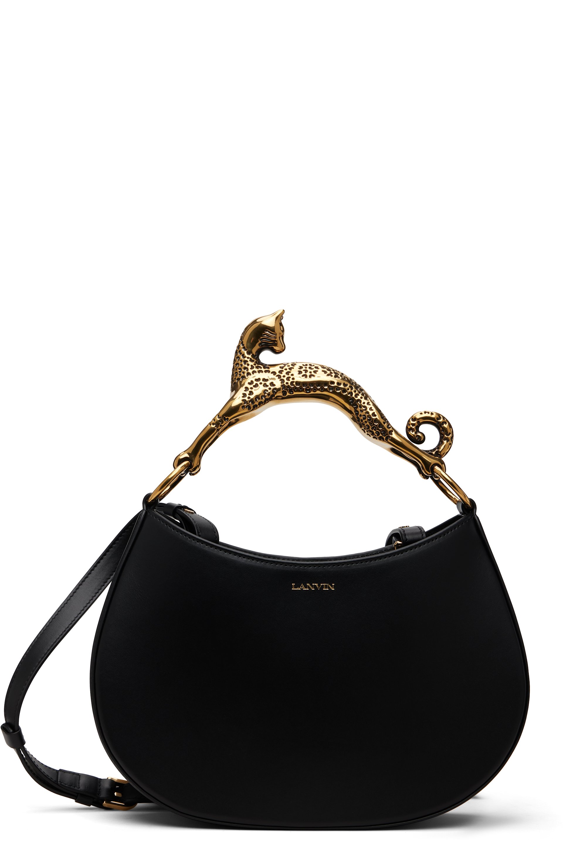 Lanvin - Sac noir à poignée chat