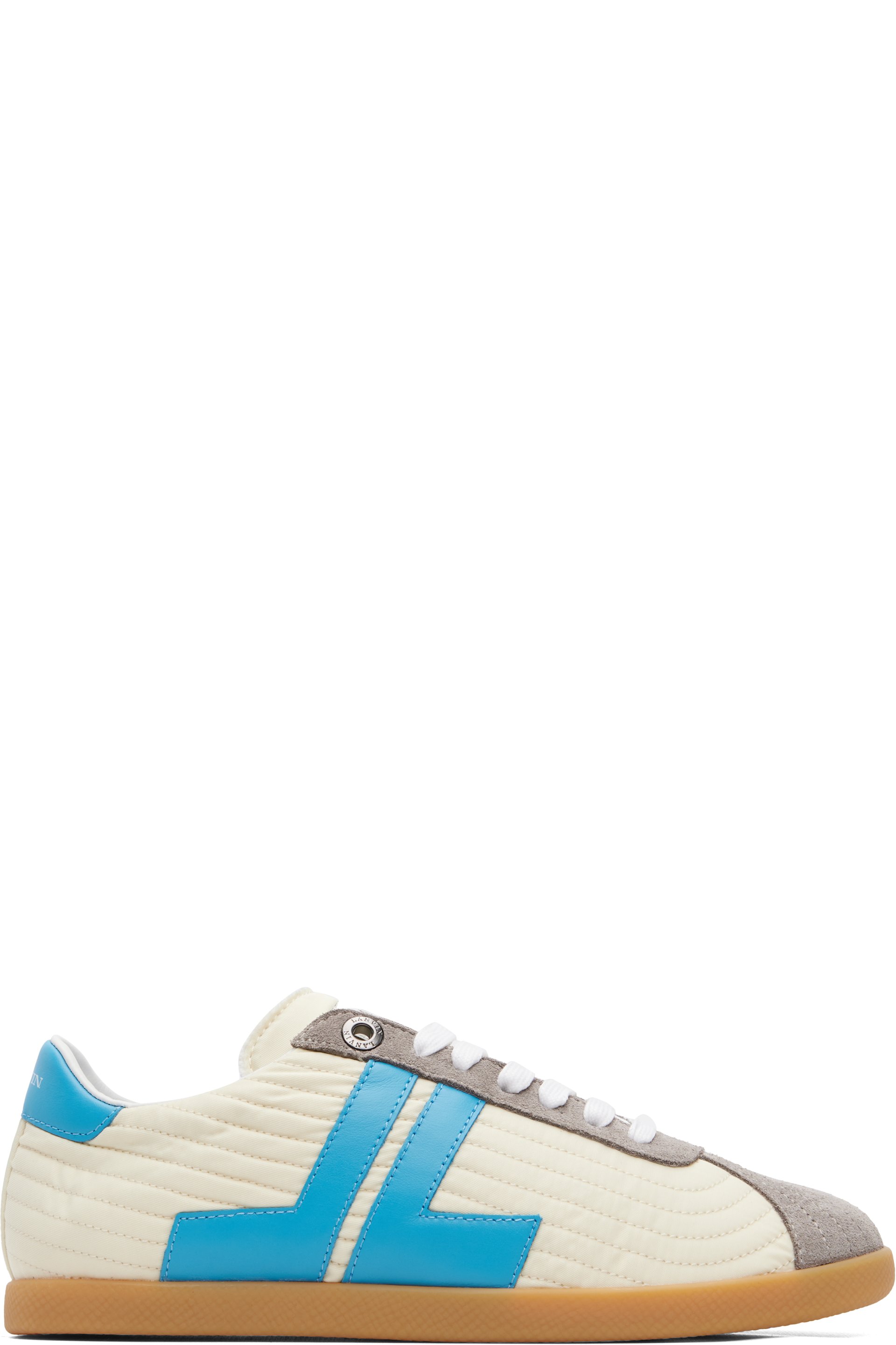 Lanvin - Off-White & Blue Glen 2.0 Sneakers