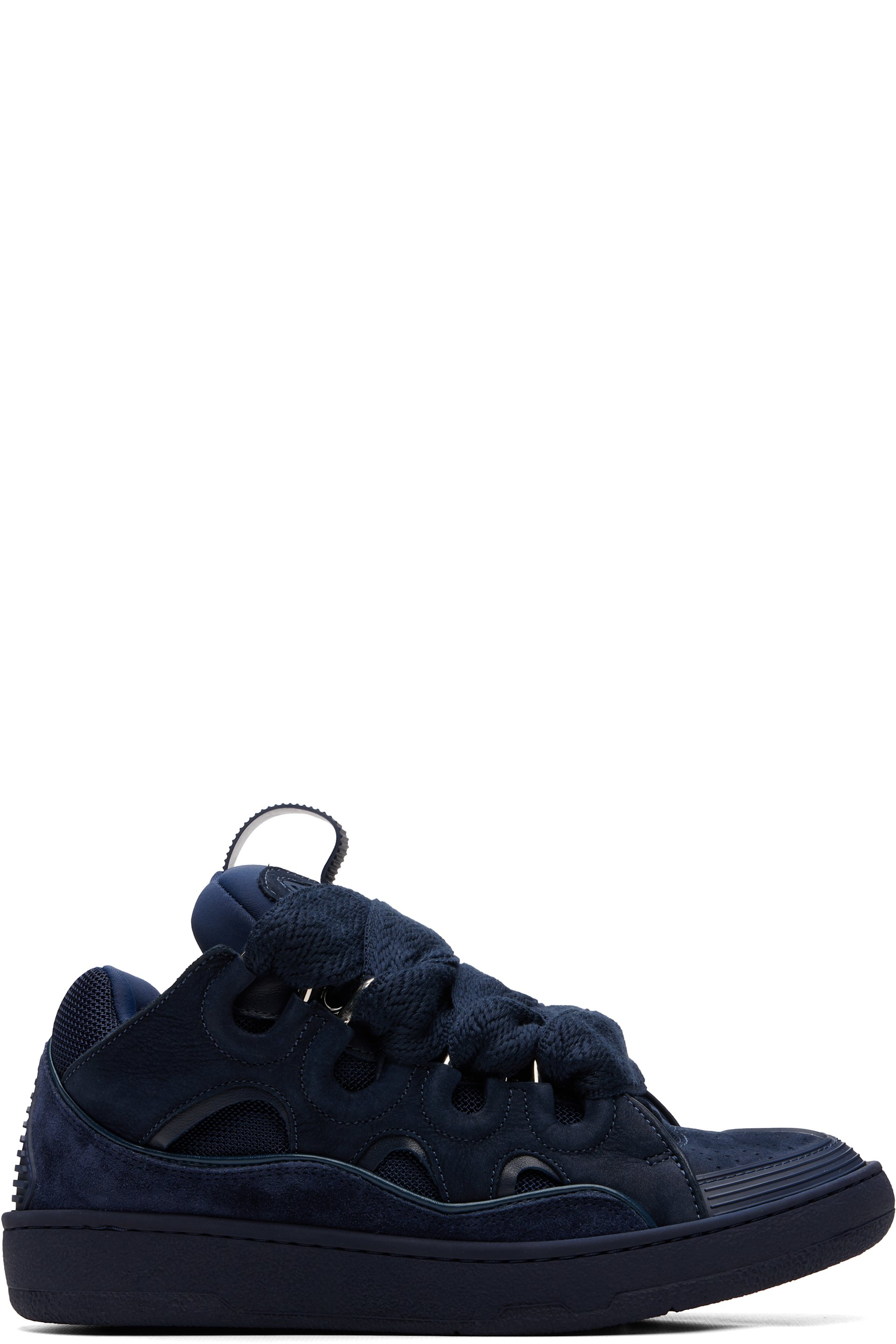 Lanvin - Navy Curb Sneakers
