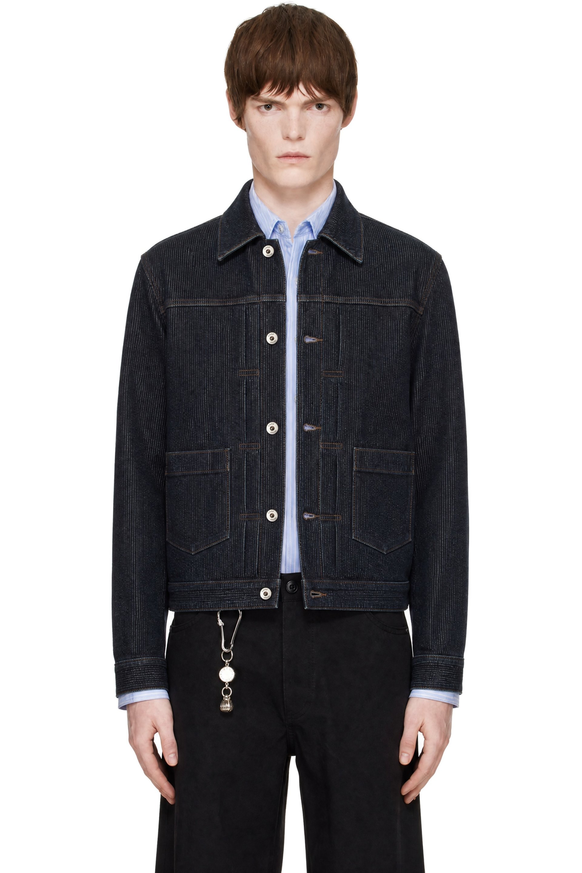 COOR - Blue Type 2 Twill Washed Denim Trucker Jacket