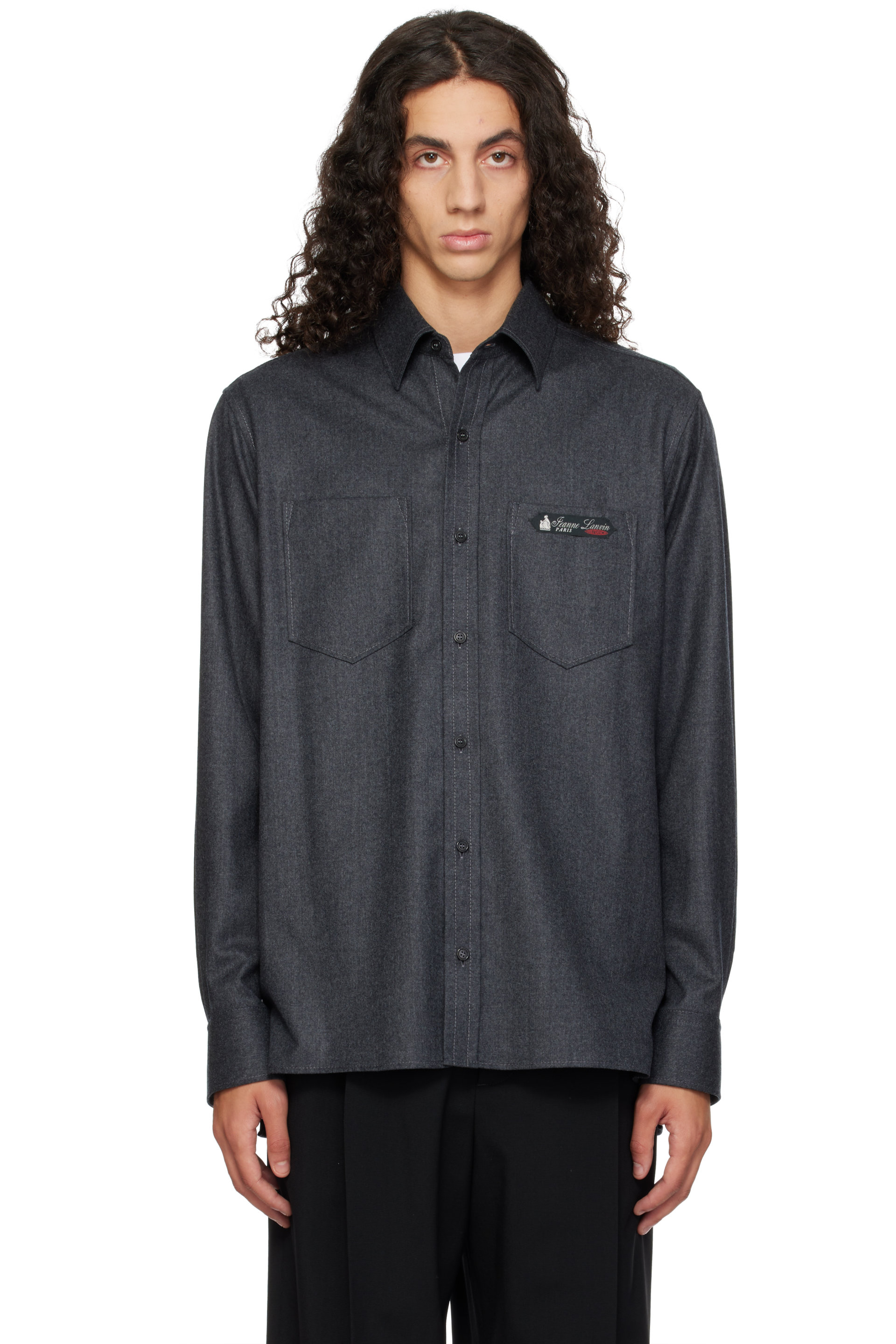 Lanvin - Gray Straight-Cut Overshirt