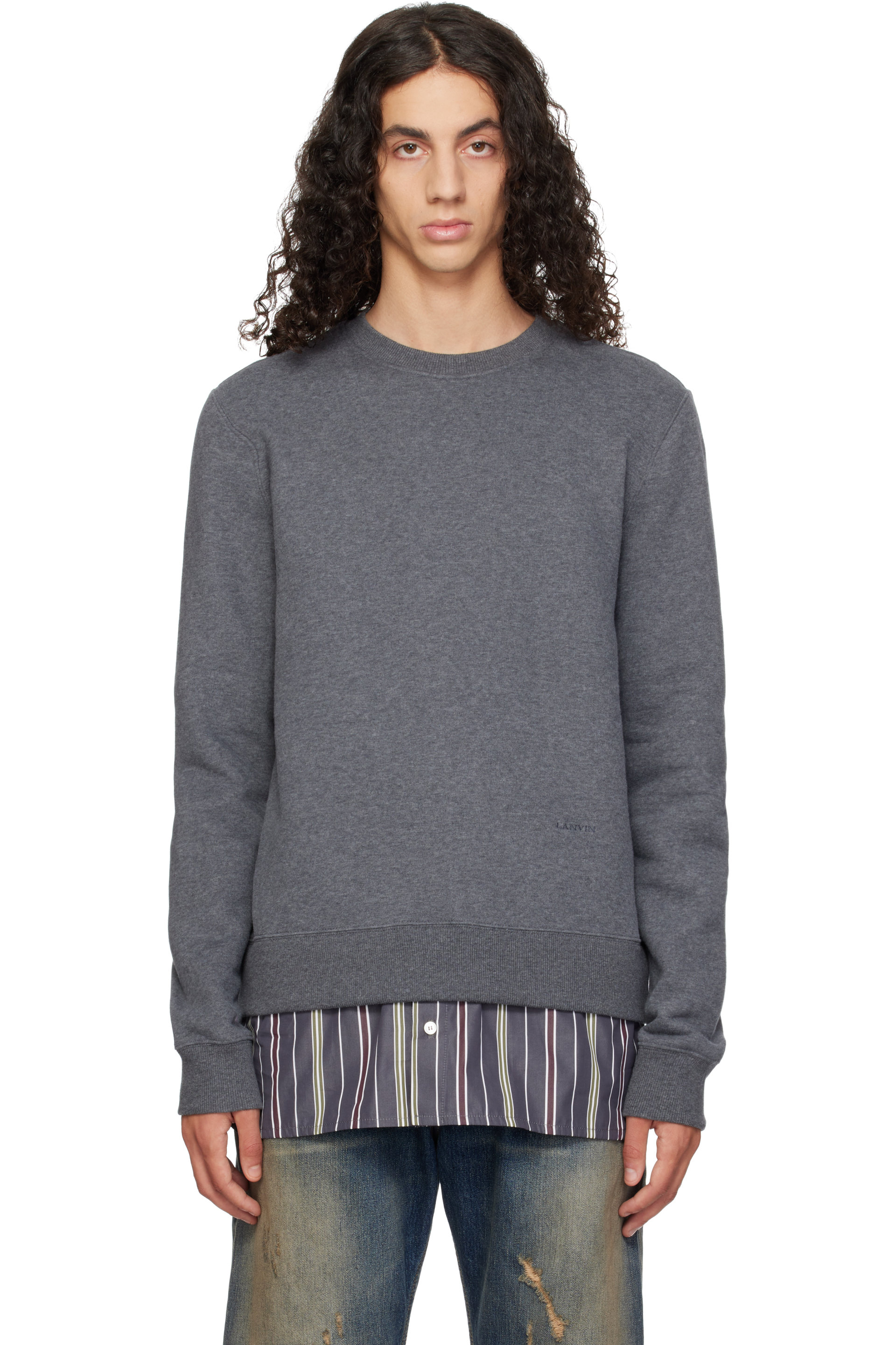 Lanvin - Gray Layered Sweatshirt