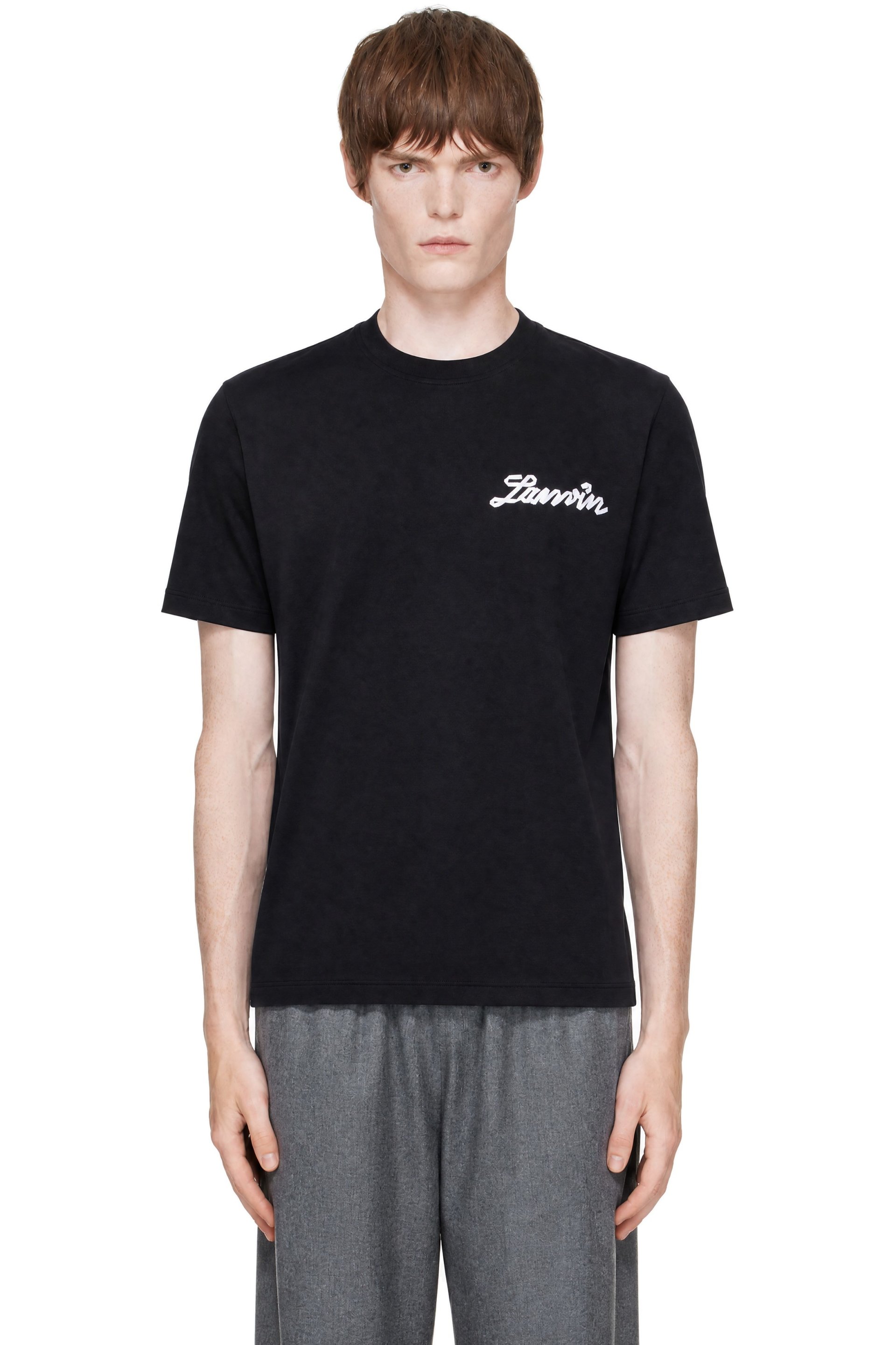 Lanvin - Black Small Ribbon Cotton T-shirt