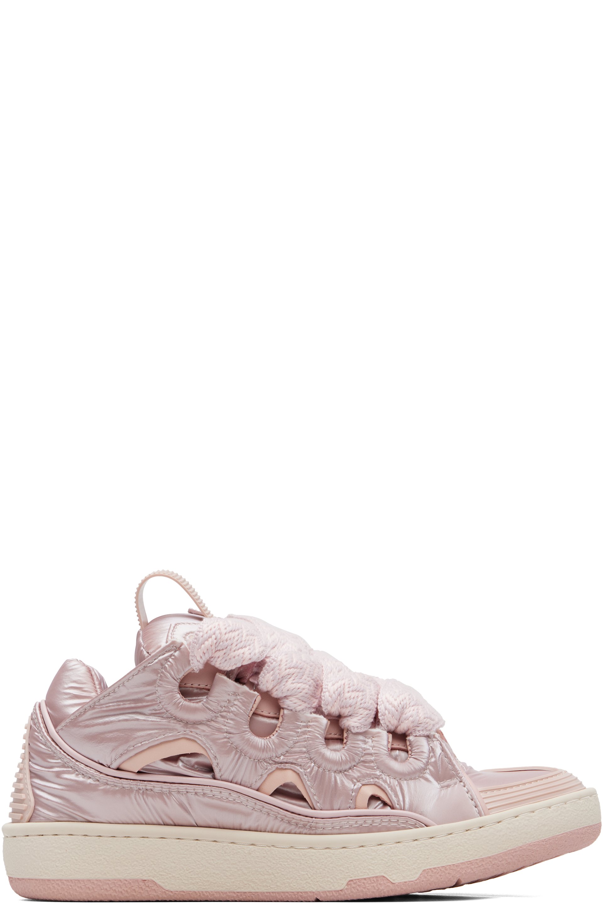 Lanvin - Pink Nylon Curb Sneakers