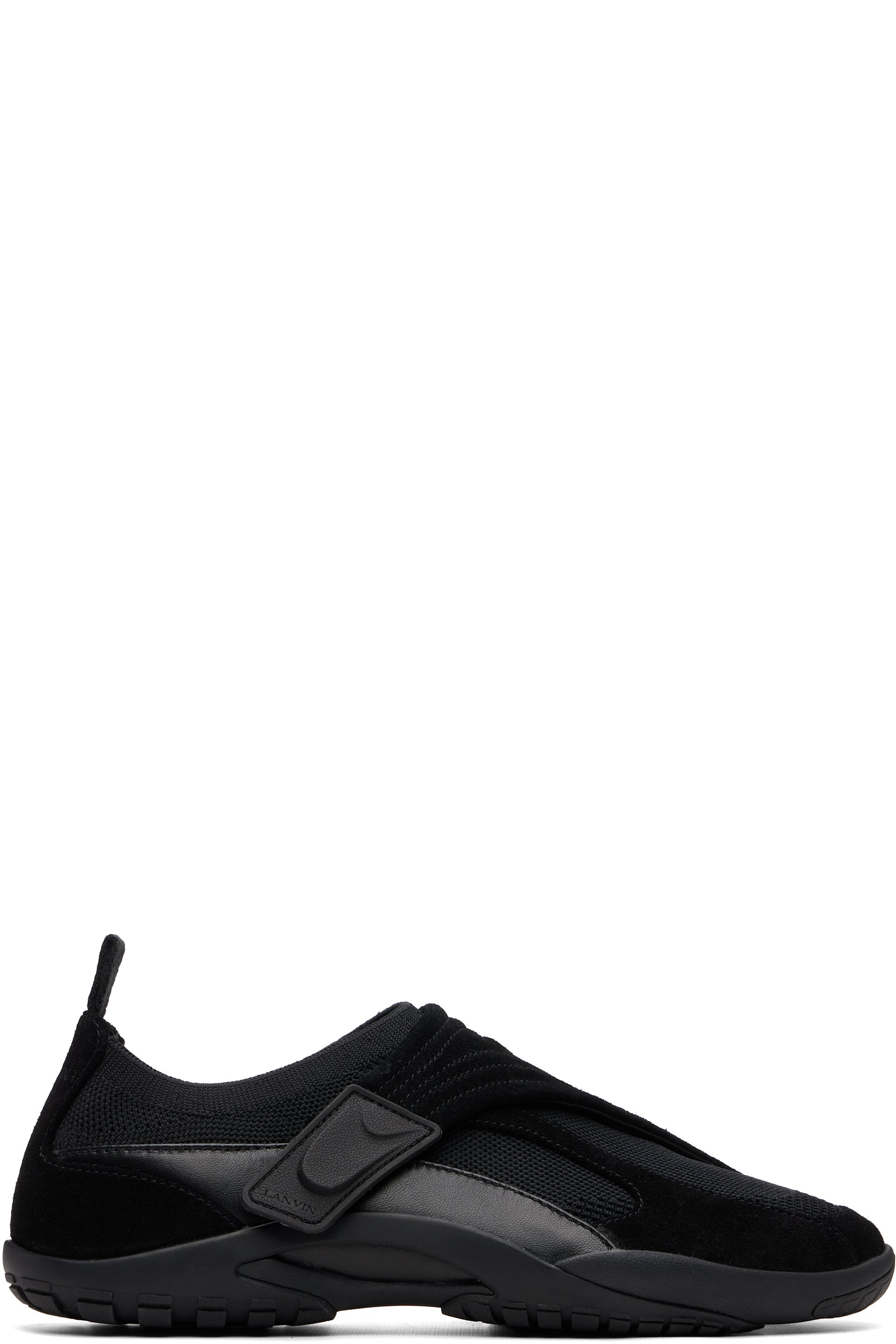 Lanvin - Black LNV1 Knit & Suede Sneakers