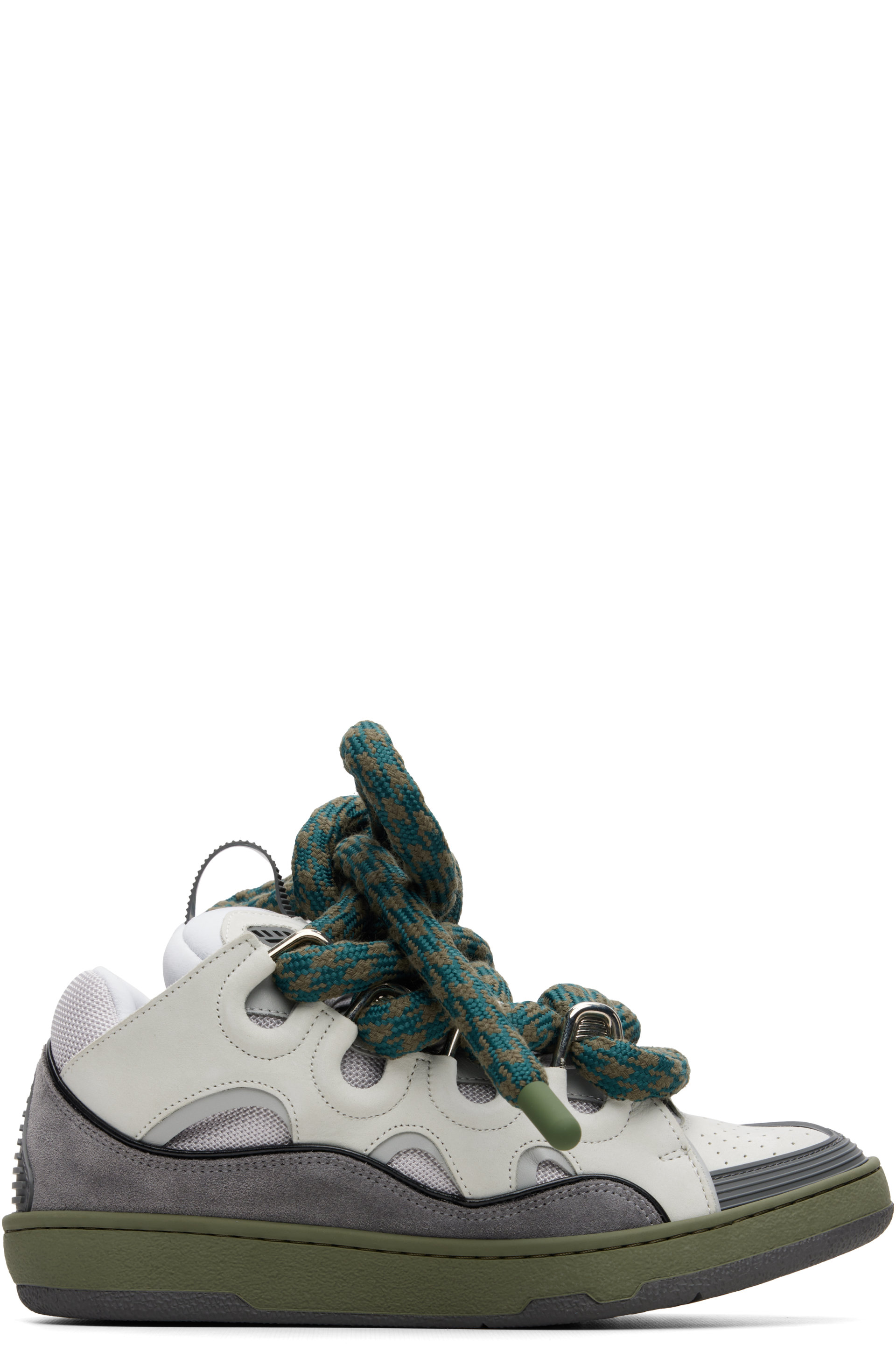 Lanvin - Gray Curb Snake Sneakers