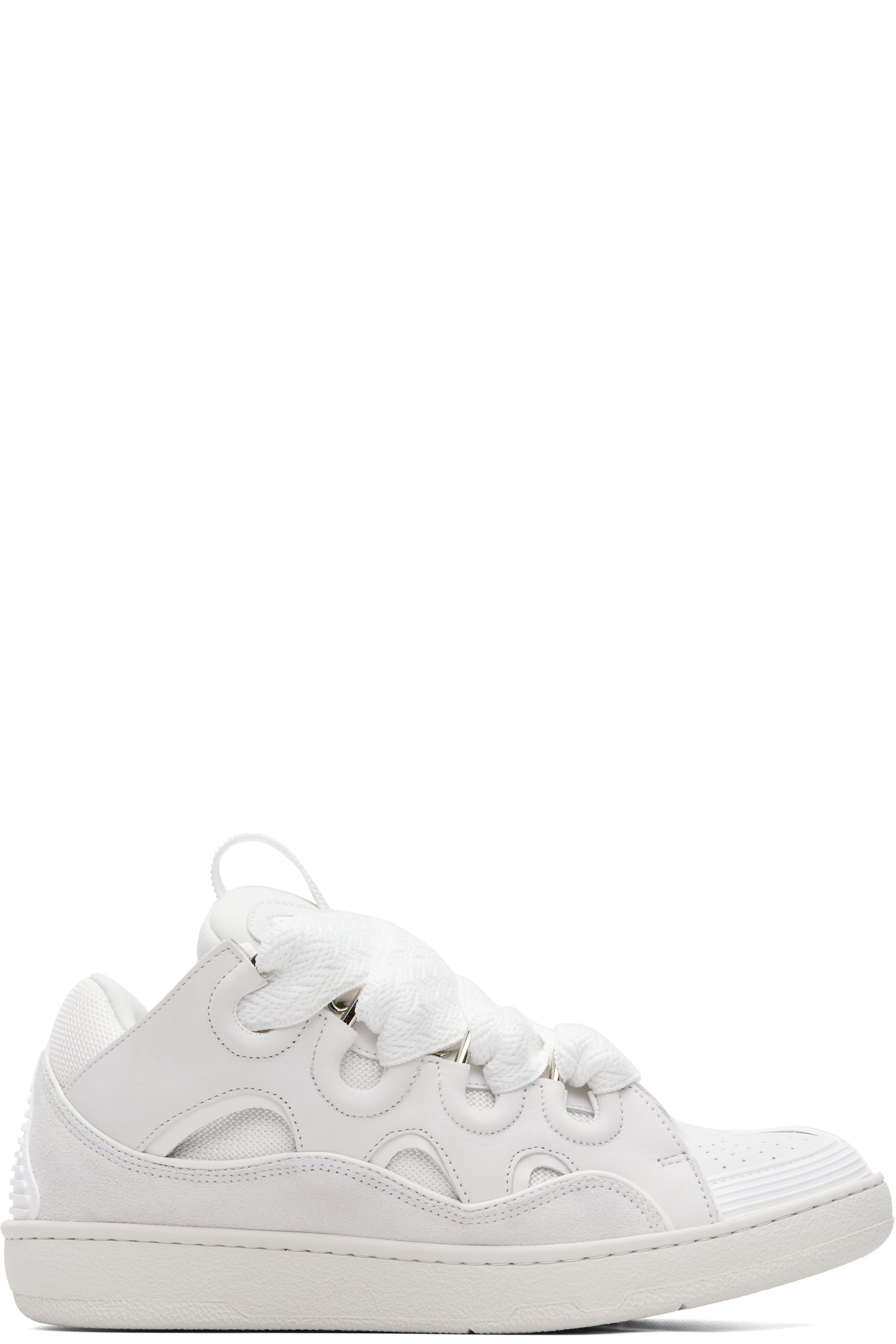 Lanvin - White Curb Sneakers