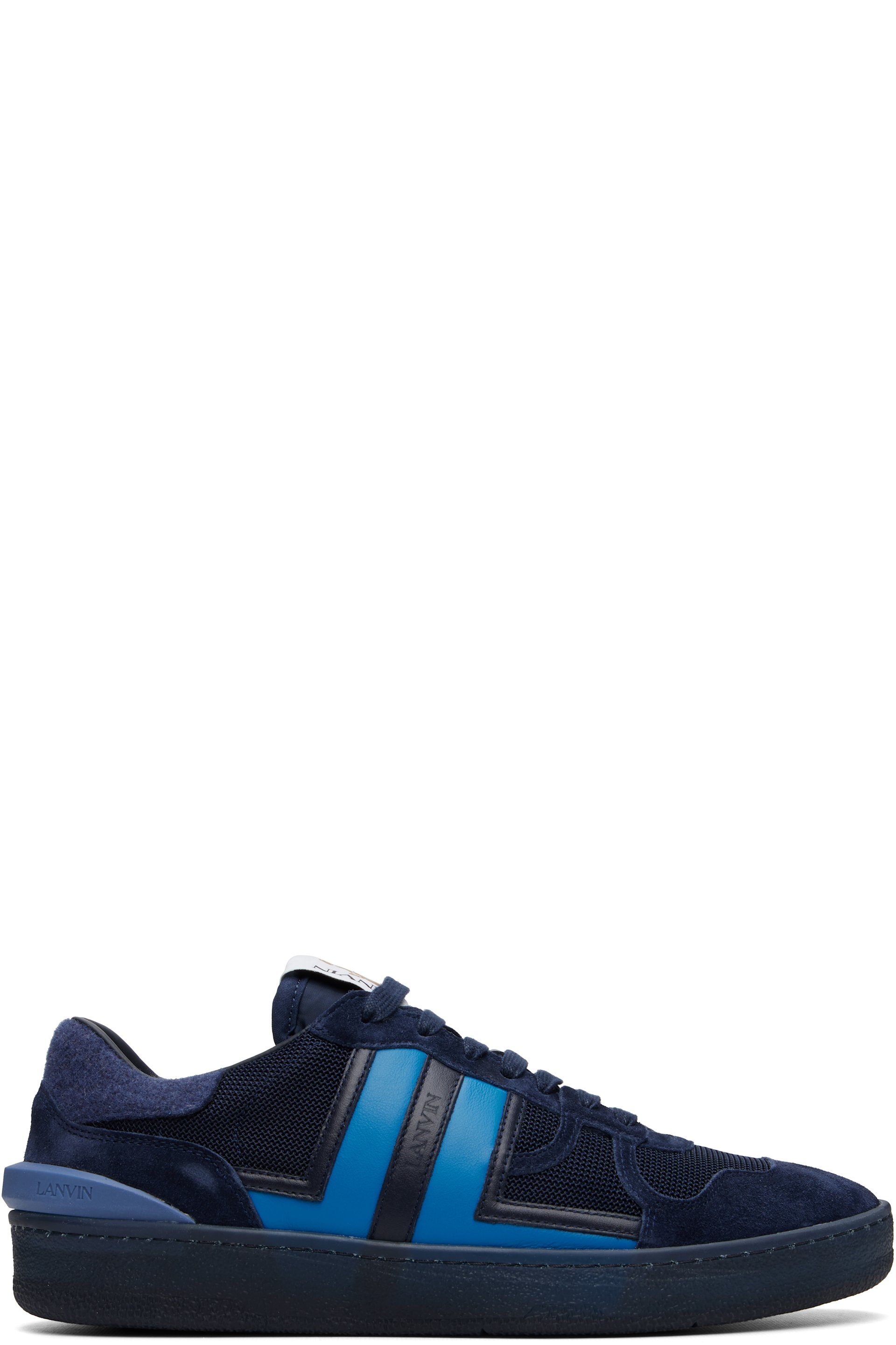 Lanvin - Blue Clay Felt Sneakers