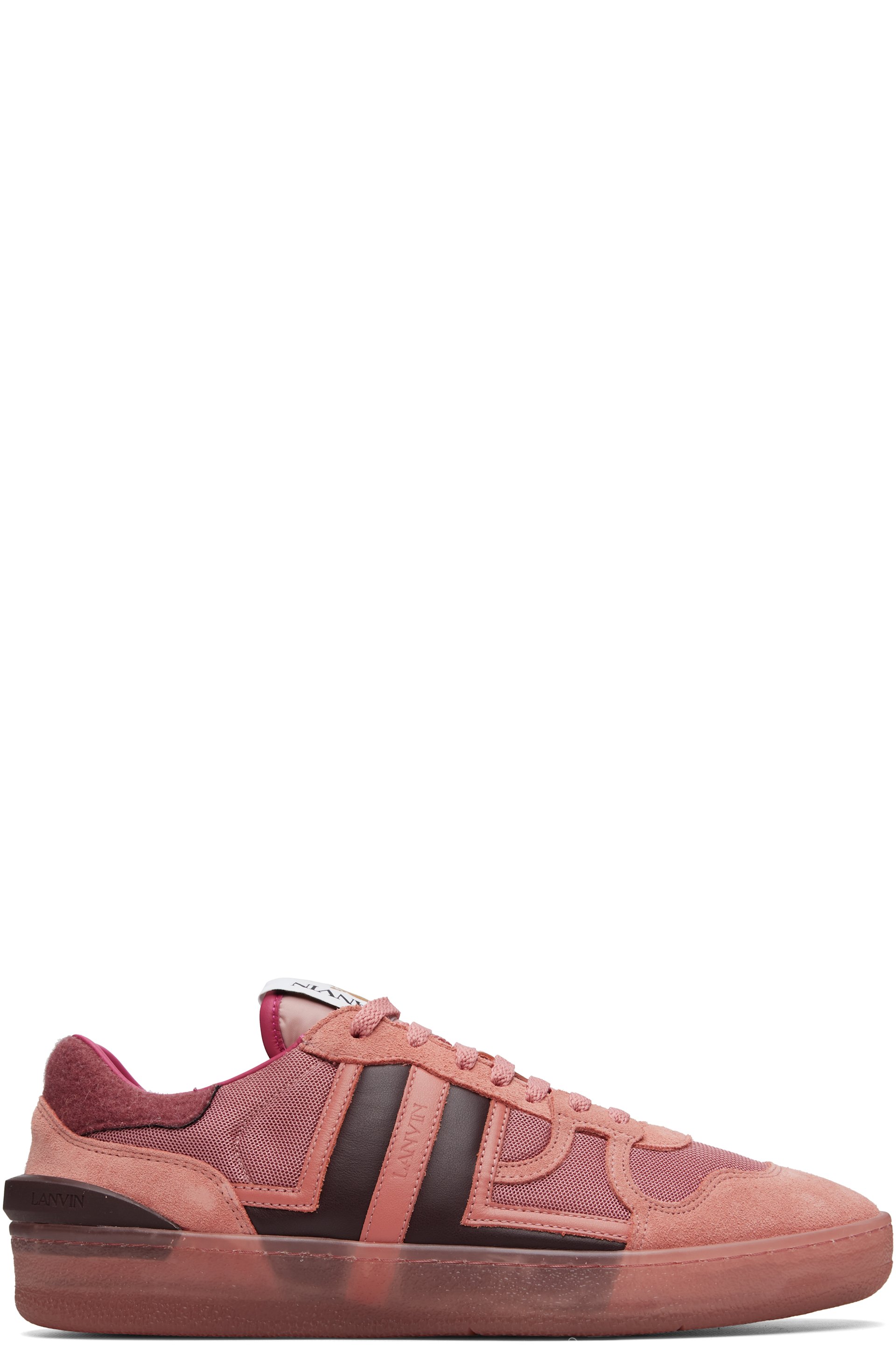 Lanvin - Pink Clay Felt Sneakers