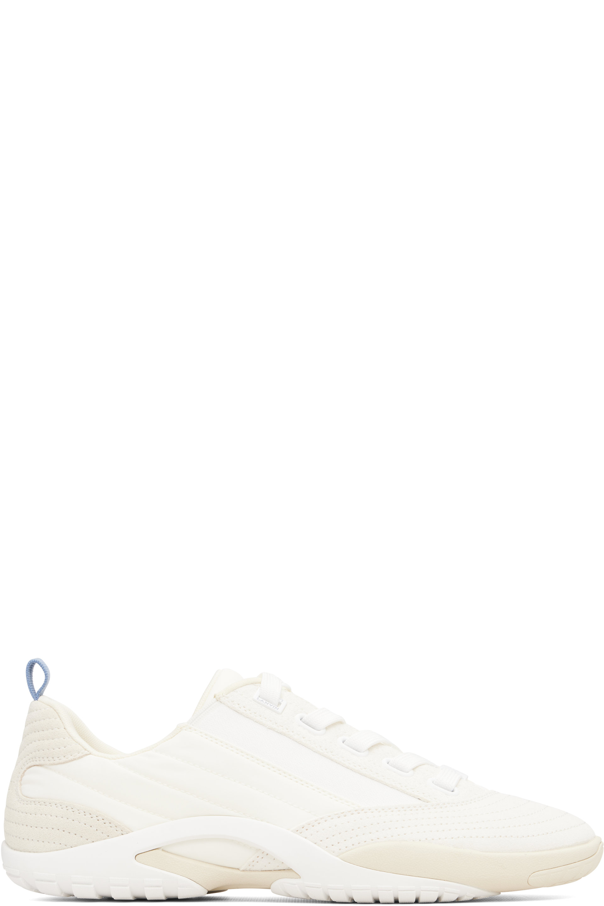 Lanvin - 白色 New Soccer Lace Up Leather 运动鞋